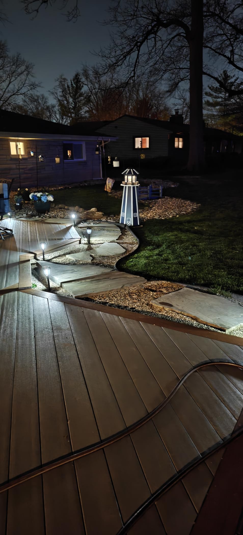 DERAYSION 12 Pack Solar Lights Outdoor, Solar Pathway Lights Auto On/Off Waterproof Garden Landscape Lighting for Path, Yard, Walkway, Driveway Decor customer photo 2
