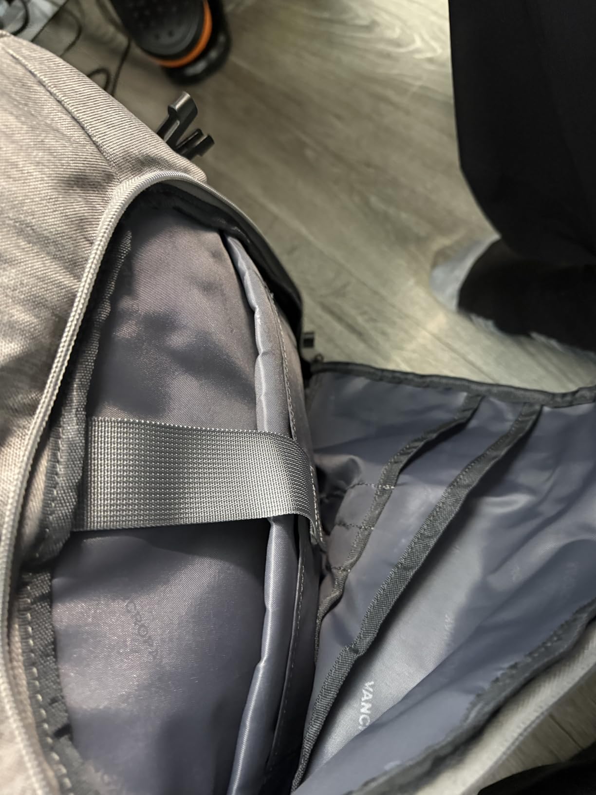 Vancropak Expandable Travel Rolling Backpack with Wheels, Airline Approved Wheeled Backpack with 3 Packing Cubes, 17 Inch Roller Carry on Luggage Suitcase Laptop Bag for Men Women, Grey customer photo 2