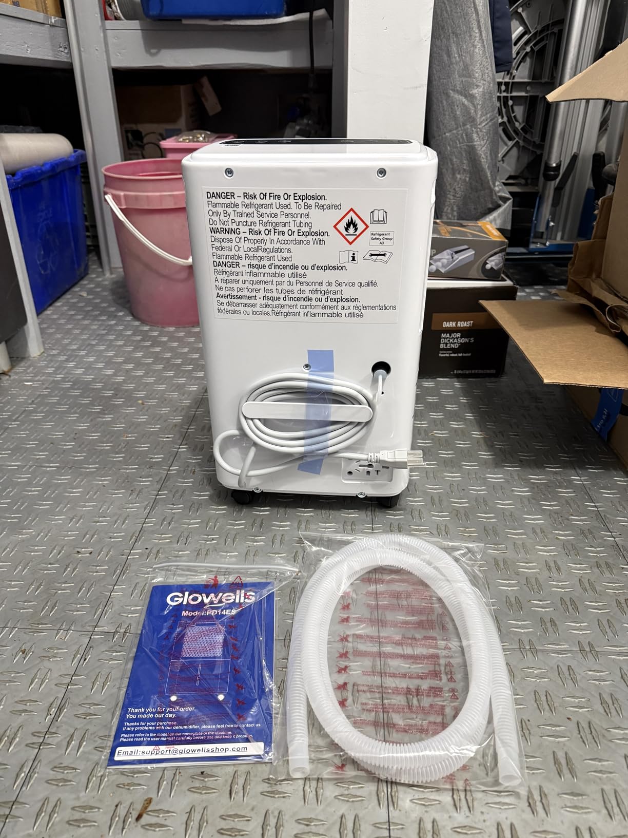 2500 Sq.Ft Dehumidifier for Basement with Drain Hose, Glowells 34 Pints Dehumidifiers for Home, Bathroom, Bedroom Large Room, RV, Three Modes, Quiet with Smart Compressor, Dry Clothes, 24H Timer customer photo 1