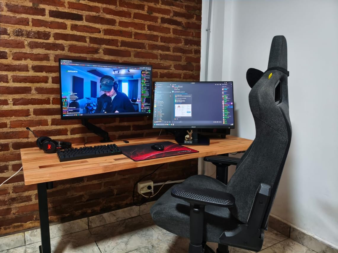 Standing Desk Frame with 330lbs Powerful Dual Motor, Electric Adjustable Height Computer Desk Legs, Sit Stand Up Desk Base with Memory Controller, for Home Office, Black, ED04NB (Frame Only) customer photo 1