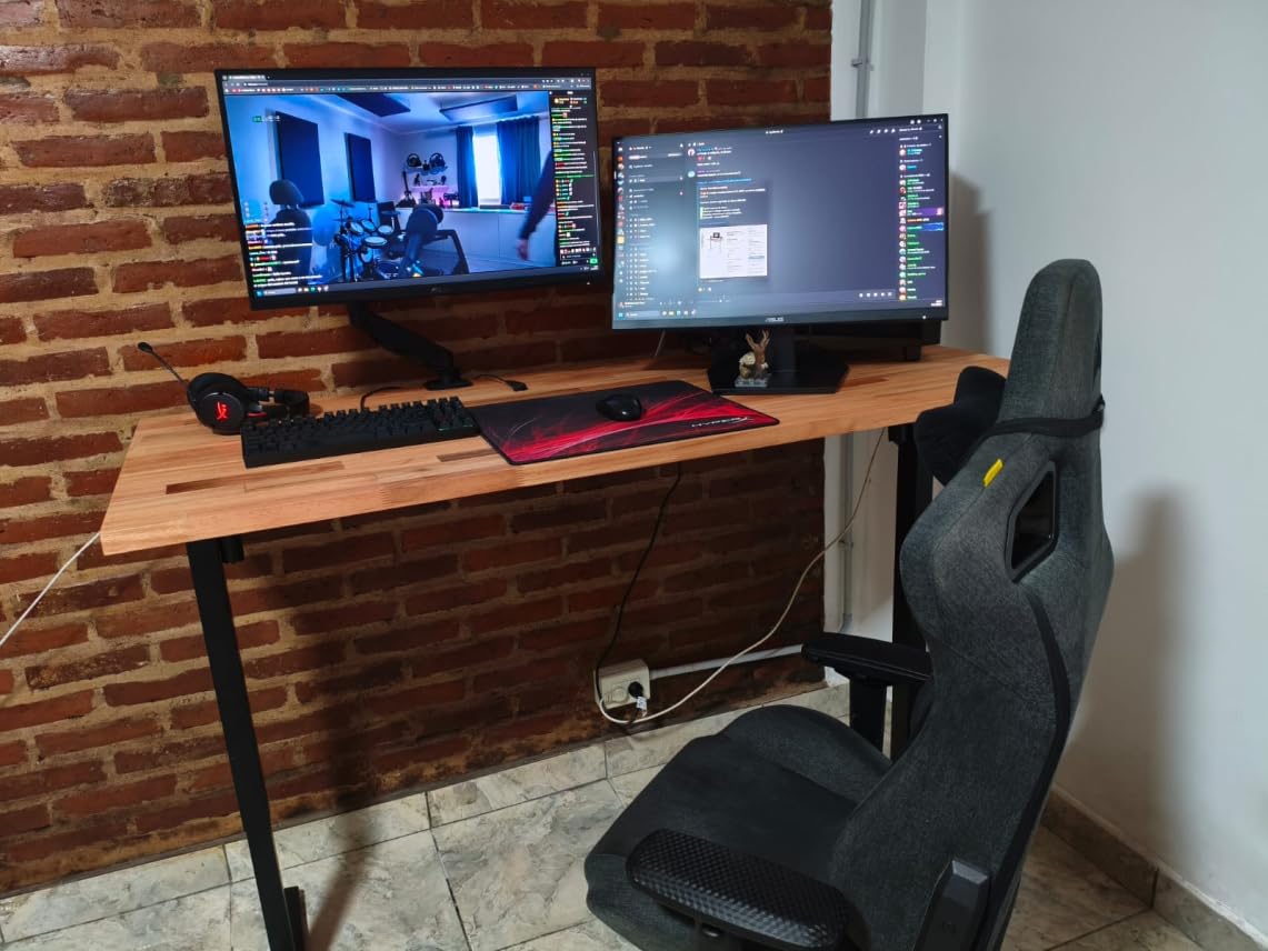 Standing Desk Frame with 330lbs Powerful Dual Motor, Electric Adjustable Height Computer Desk Legs, Sit Stand Up Desk Base with Memory Controller, for Home Office, Black, ED04NB (Frame Only) customer photo 2
