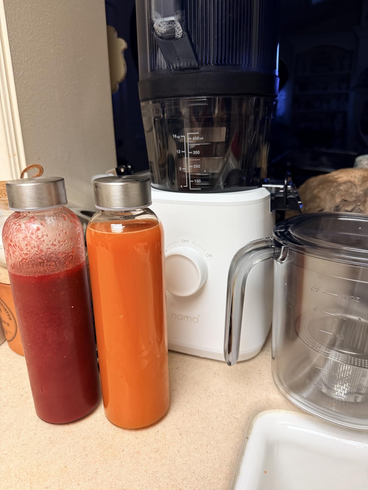Nama J2 Cold Press Juicer - Self Feeding for Hands-Free Operation with Wide Mouth Hopper, Zero Waste Masticating Juicer For More Juice Less Pulp, Easy Cleanup & Assembly customer photo 1