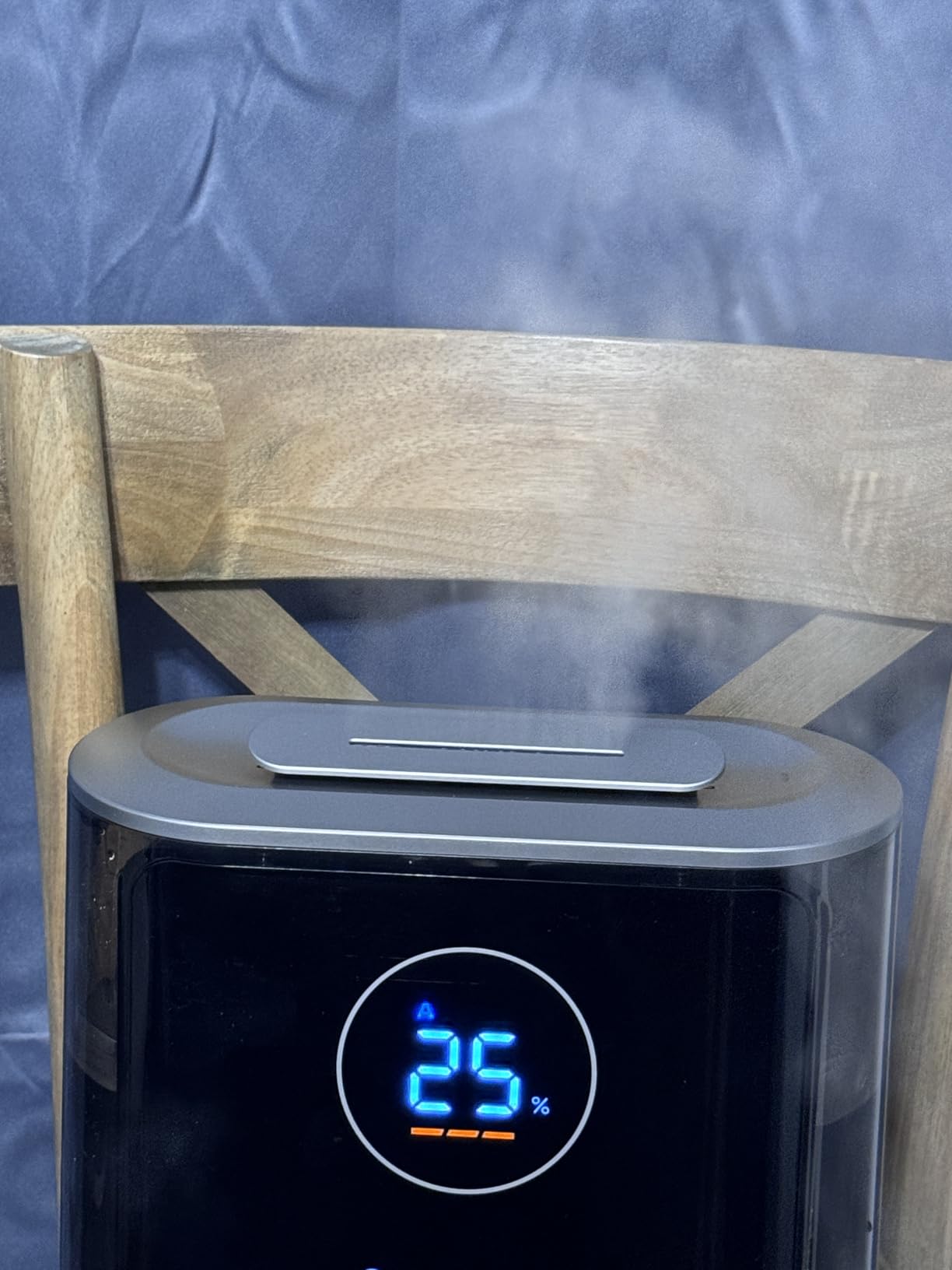 DREO 8L Smart Humidifier Large Room 600ft², HM717S, 80H Runtime Supersized Warm and Cool Mist Humidifiers for Bedroom Baby, 28dB Quiet Air Humidifier for Plants Indoor, Home, Whole House, Silver customer photo 2