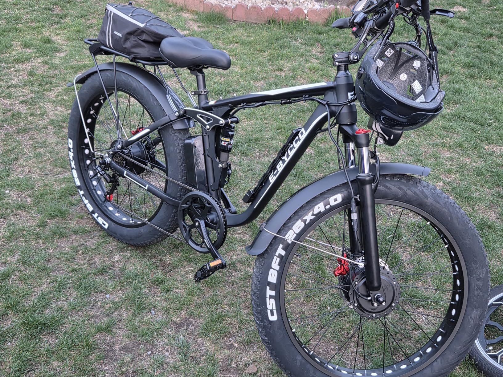 E-Bycco 6000W Peak Dual Motor Electric Bike for Adults, 52V 32AH Battery, Max 45MPH & 100Miles, Full Suspension, Hydraulic Brake, Fat Tire E-Bikes for Men Women customer photo 1