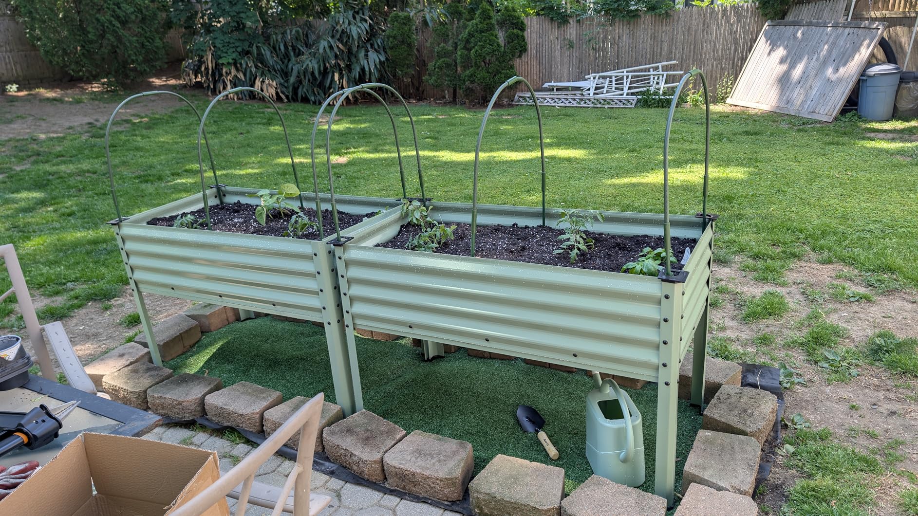 Best Choice Products 48x24x30in Galvanized Raised Garden Bed, Metal Elevated Planter Box, Vegetable Garden for Backyard, Patio, Balcony, 100% Non Toxic Materials - Charcoal customer photo 2