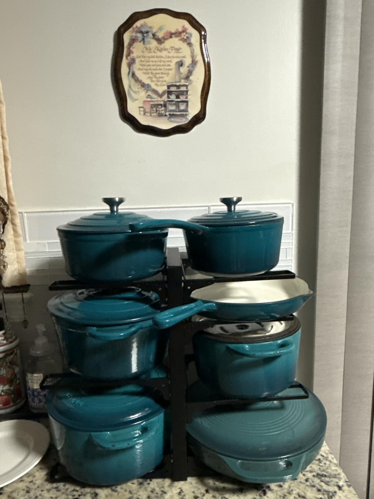 QuliMetal Enameled Cast Iron Cookware Set, 5-Piece Pots and Pans Set with Lids, Skillet, Frying Pan, Saucepan & Dutch Oven for All Stovetops, PFOA Free, Ideal for Sourdough Bread Baking customer photo 1