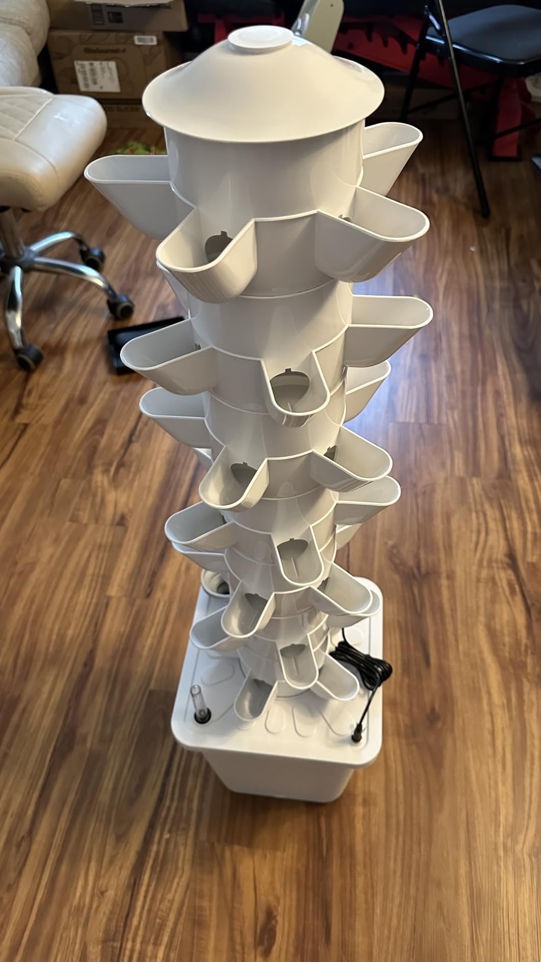 35-Pod Hydroponic Growing Tower for Indoor & Outdoor Gardening, 7-Layer Vertical Garden System with Smart Timer Watering, Beginner-Friendly Herb & Vegetable Planter customer photo 2