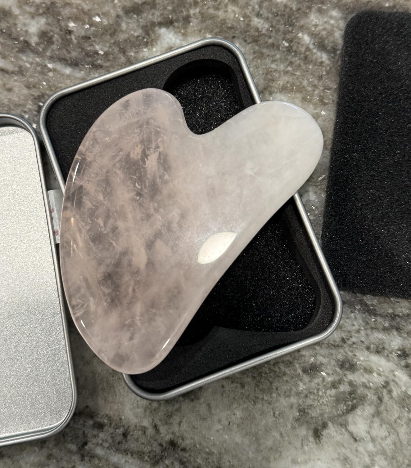 Flagest Gua Sha Facial Tools, Jade Stone Guasha Tool for Face Body, Facial Massage Tool for Jawline Sculpting and Puffiness Reducing, Skin Care Tools for Men Women customer photo 1