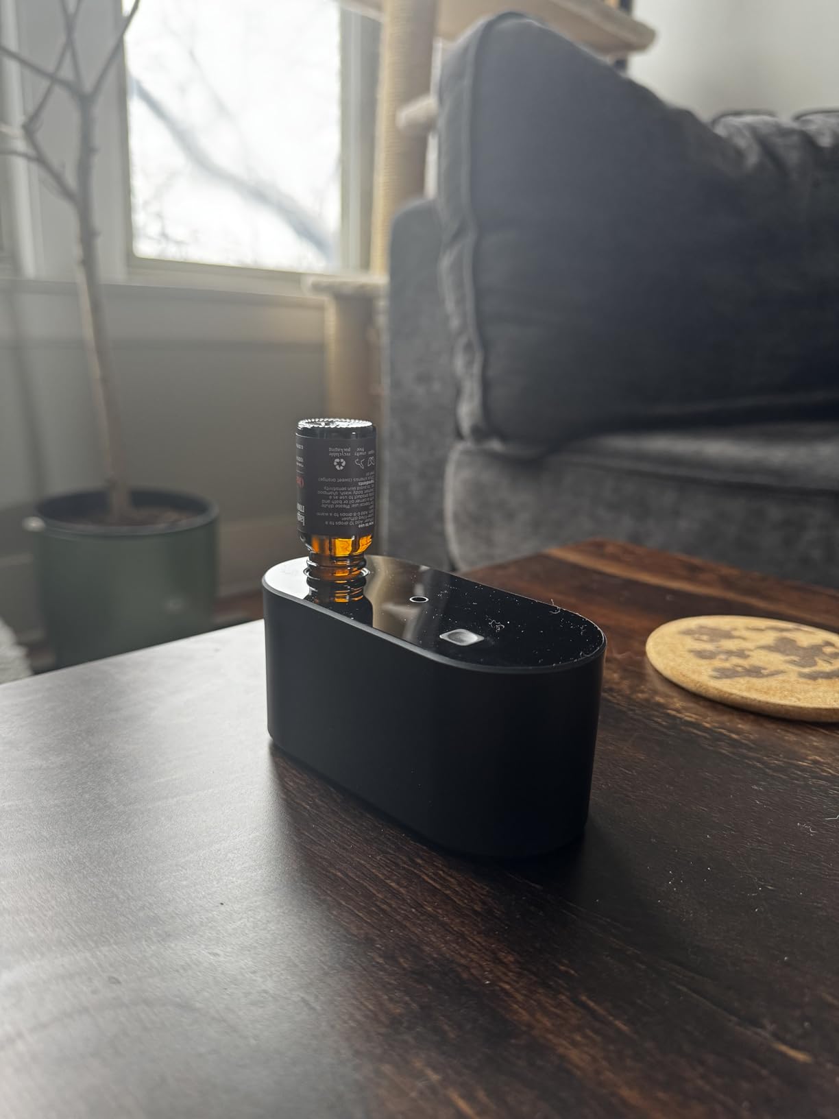 Waterless Diffuser for Home Essential Oil Diffuser, Aromatherapy Diffuser, Portable Scent Diffusers, 3 Mist Modes, Cycle Start for Bedroom, Office Studio 350-700 sq. ft Black customer photo 2