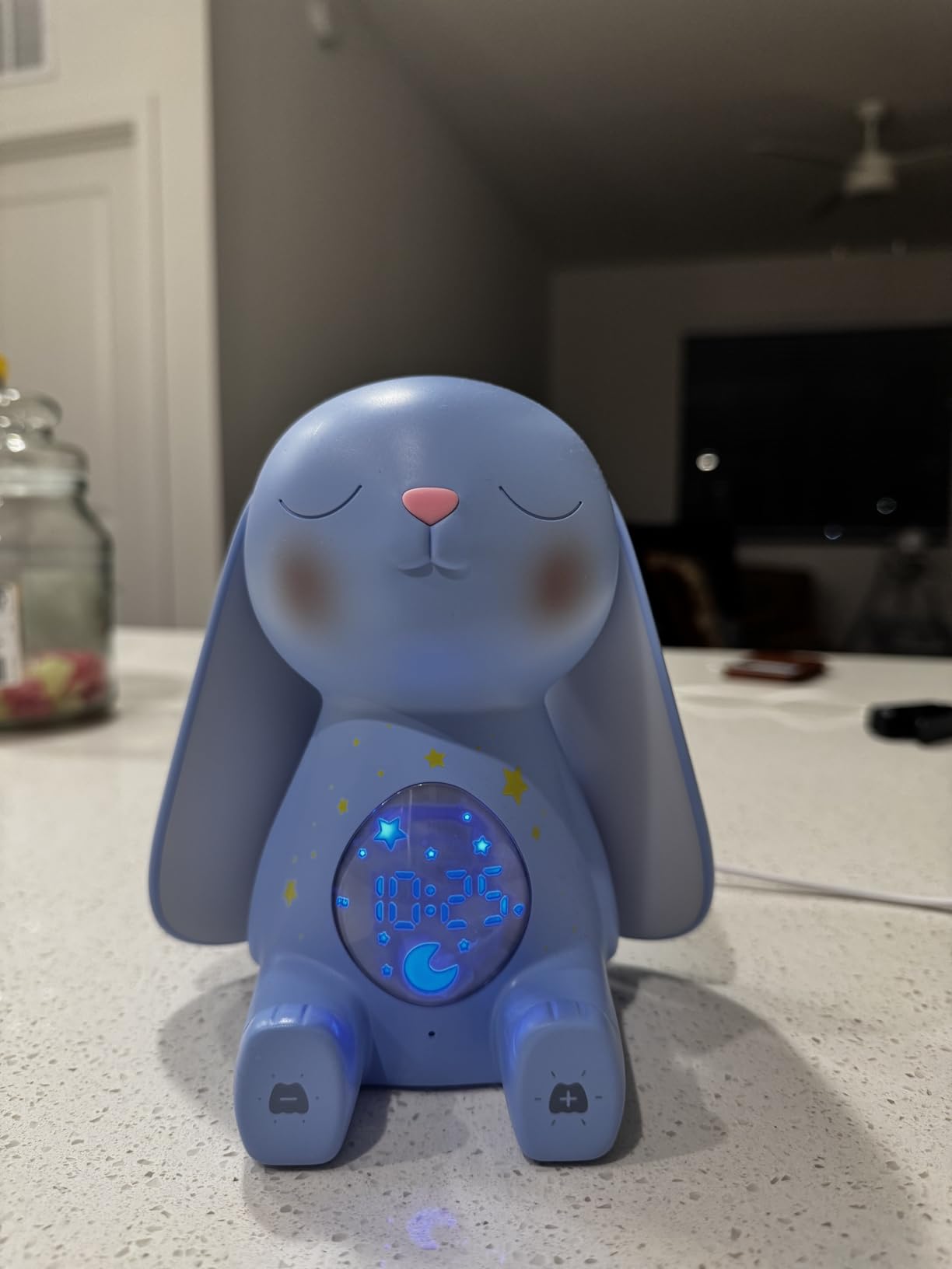 Mom's Choice Awards Bunny White Noise Sound Machine Baby for Sleep - AI Cry Detection, 100 Soothing Sounds, Full APP Access Included, Newborn Baby Boy Gifts, Night Light & Sleep Trainer, New Mom Gift customer photo 1