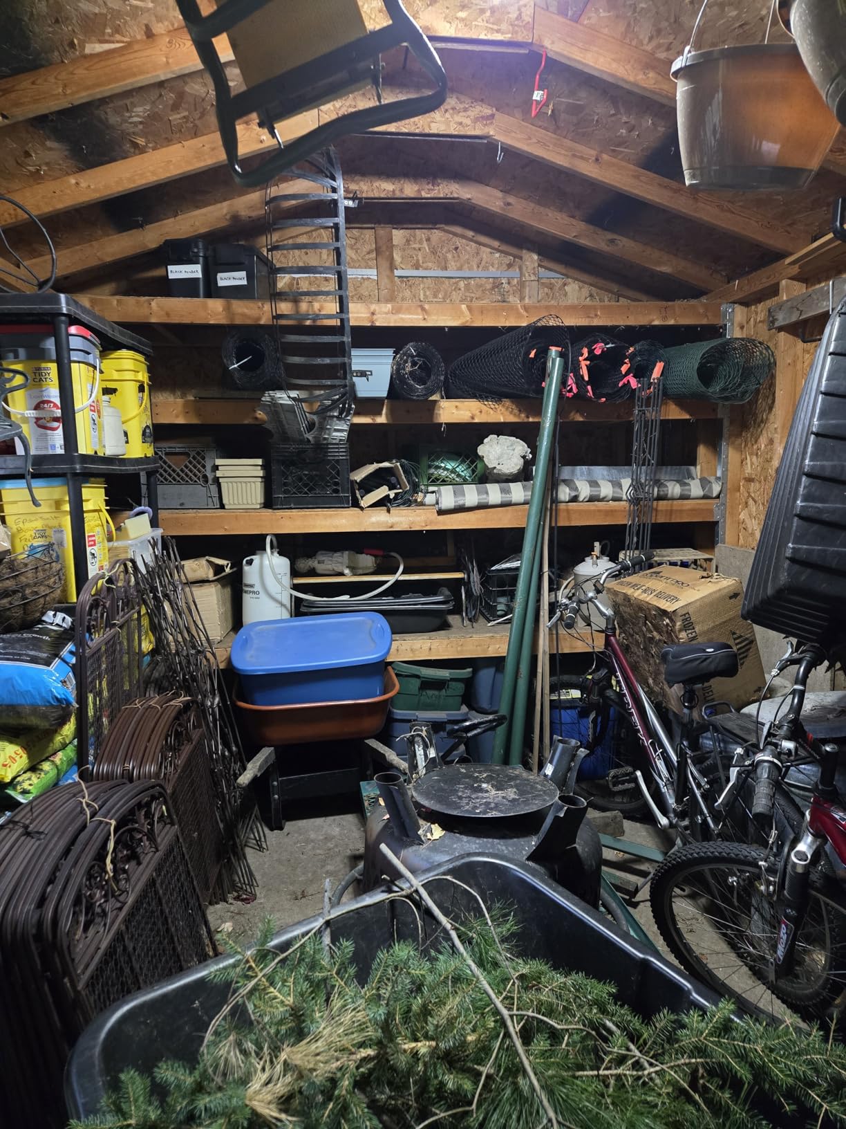 Solar Light for Shed with Constant On & Motion Activated Simple 2 Modes Tempered-glass Solar Panel with 267 LED Large Pendant Lamp Outdoor Indoor for Garage Shop Barn Gazebo Coop Home Day & Night Use customer photo 2
