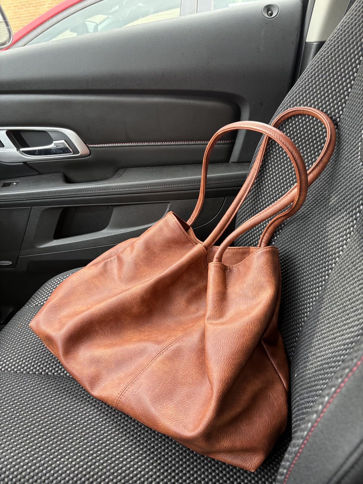 Large Tote Bag for Women Work Vegan Leather 16L Ladies Handbags Womens Big Purses Shoulder for Travel customer photo 1