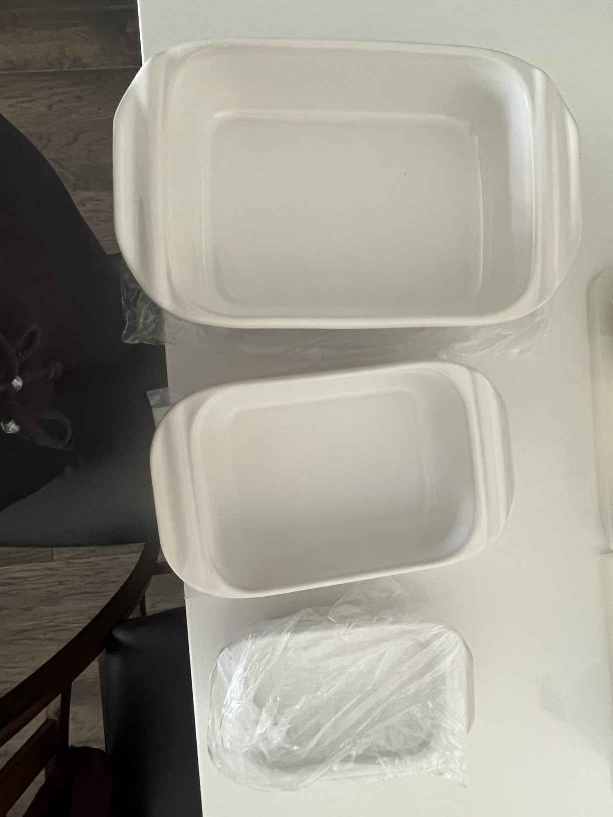 Artena Casserole Dishes For Oven, Ceramic Baking Dish, Large Lasagna Pan With Handles, Baking Pan Casserole Dish, Rectangular Bakeware Deep, White, Set Of 3 (5.1Qt/2.3Qt/1.1Qt) (Baking Dish With Lids) customer photo 1