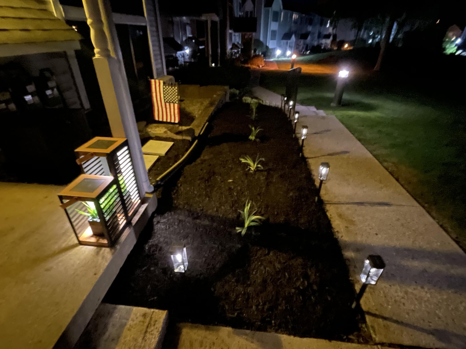 Philips 8 Packs Solar Pathway Lights Outdoor, Glass Metal Led Garden Landscape Lightings, 3000K Warm White, Waterproof for Decor Yard, Walkway, Patio, Driveway, Lawn customer photo 2