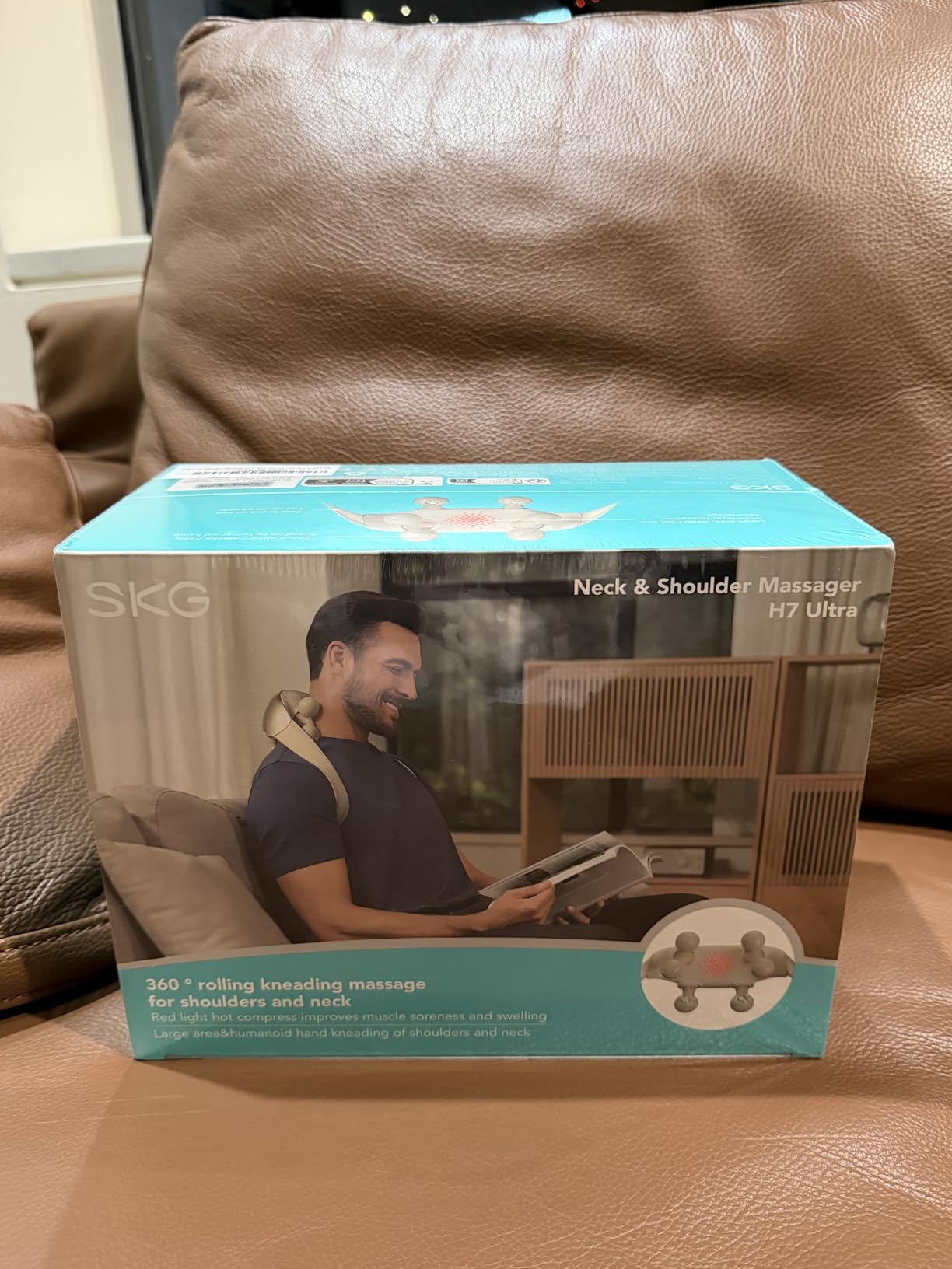 SKG HS500 FSA Eligible Cordless Neck Massager for Pain Relief Deep Tissue, Shiatsu Shoulder Massager with Heat, Massage Tools for Trapezius, Lymphatic Drainage, Relaxation Therapy, HSA Items customer photo 2