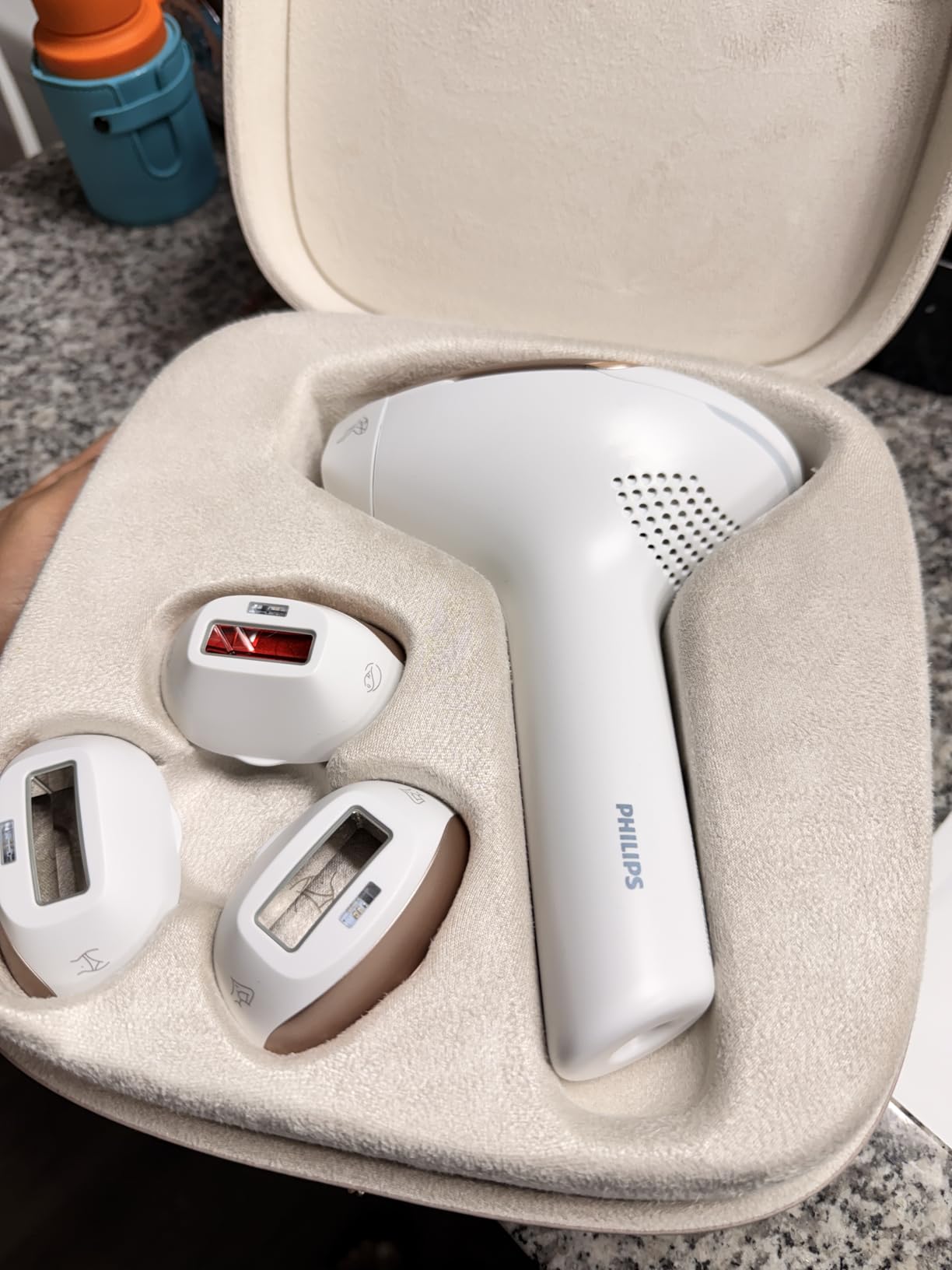 Philips Lumea 9000 Series IPL Hair Removal Device Permanent Laser Hair Reduction for Women & Men, SenseIQ, 4 Attachments for Body, Face, Bikini & Underarms, BRI984/03 customer photo 1