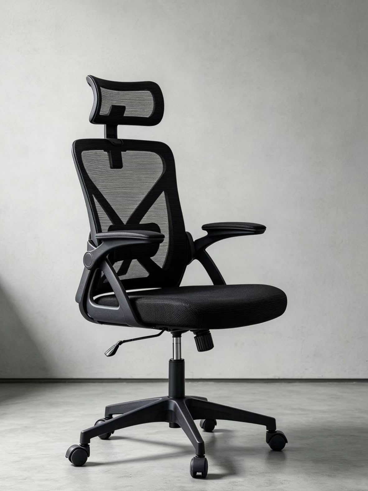 Office Chair, Ergonomic Desk Chair with Adjustable Lumbar Support, 400 Lbs Mesh Computer Chair High Back with Headrest for Home Office (Black) customer photo 2