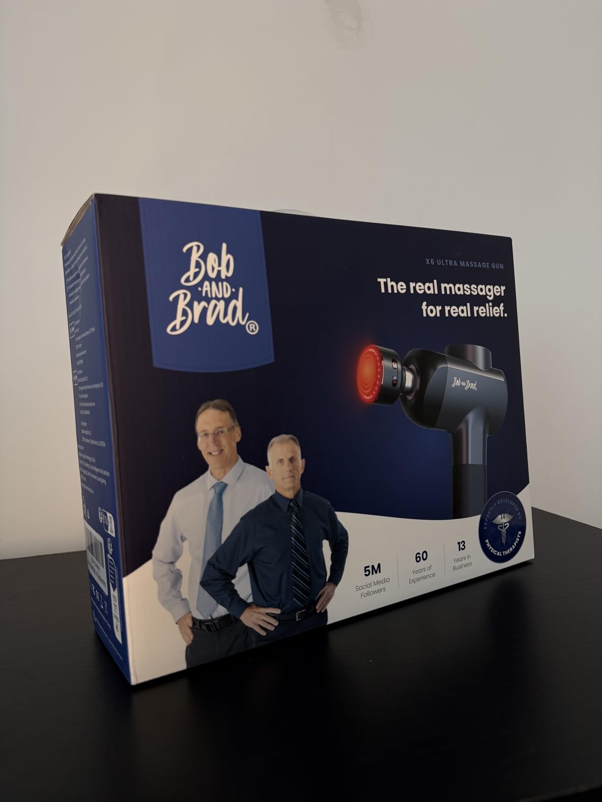 BOB AND BRAD X6 Ultra Massage Gun with Heat and Infrared Light, Metal Head, Professional Percussion Deep Tissue Muscle Massager Gun for Athletes customer photo 2