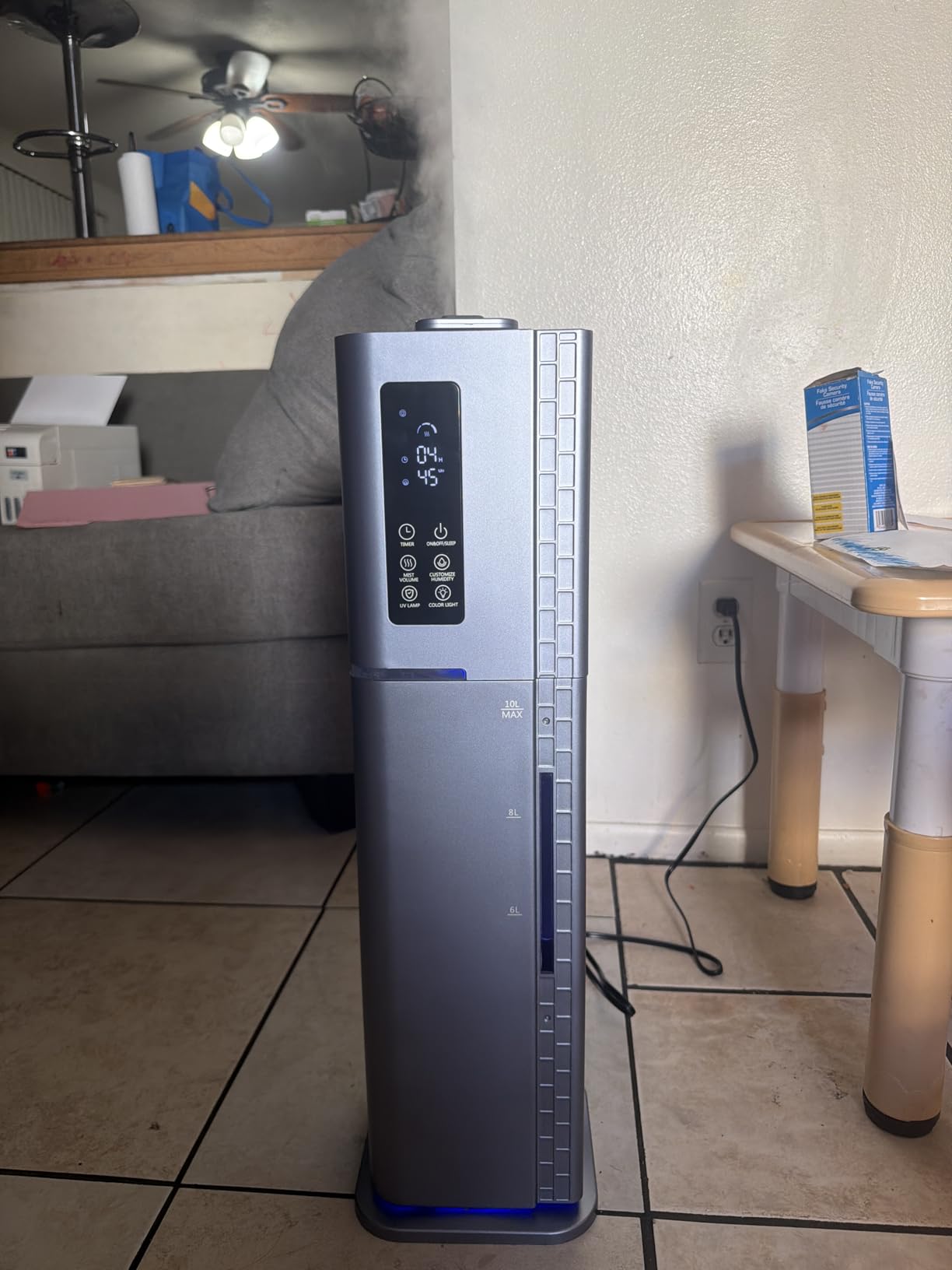 10L/2.64Gal Humidifier, Top Fill Quiet Ultrasonic Cool Mist Humidifiers for Bedroom, Covers 550ft², 60H Runtime, 24H Timer, 3 Mist Modes Humidifier Large Room, Home, Office, Plants, Black customer photo 2