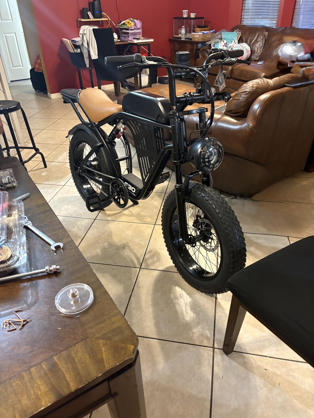ASKGO Electric Bike for Adults, 2500W Peak Motor, 32MPH & 100 Miles, 48V 20Ah Large Battery, NFC & Password Unlock, Electric Dirt Bike with LCD, Dual Suspension & Brakes, 20