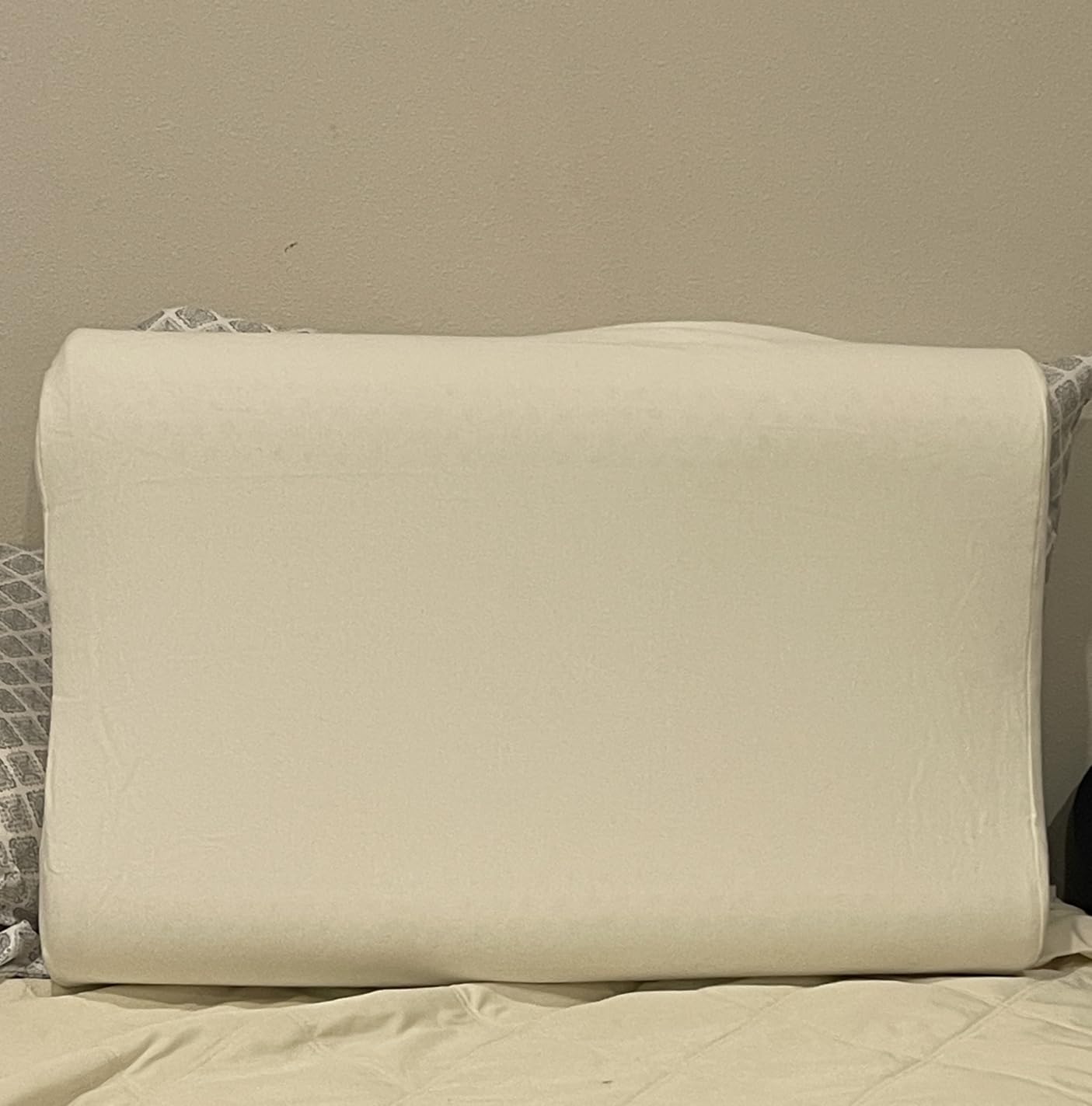 Slim Natural Latex Pillow for Stomach, Back Sleepers, Low Profile & Thin Ergonomic Contour Pillows Helps Cervical Neck Correction and Deeper Sleep (23.6