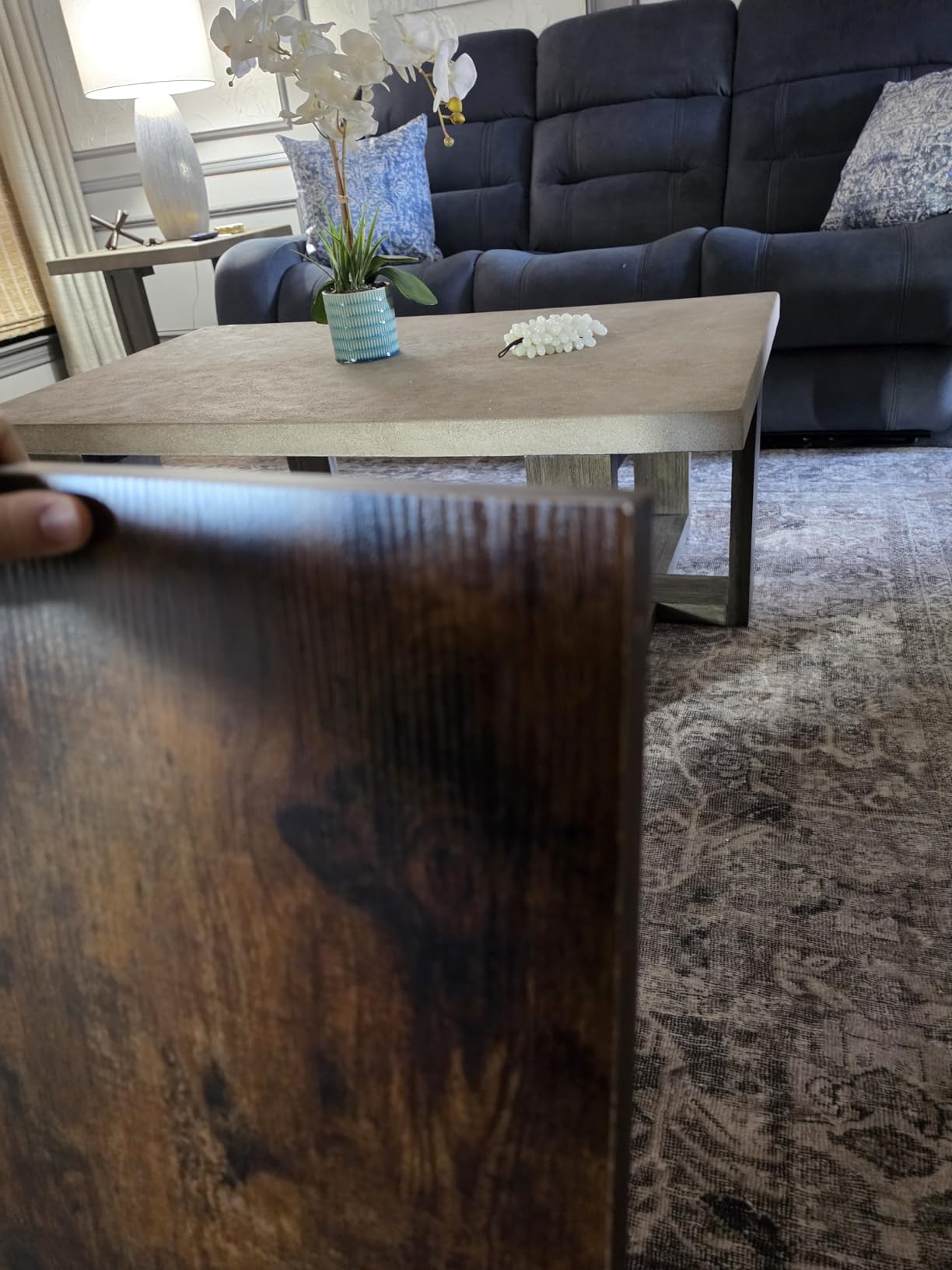 Black 60x28 in Electric Standing Desk, 1 Inch Thick Tabletop customer photo 1