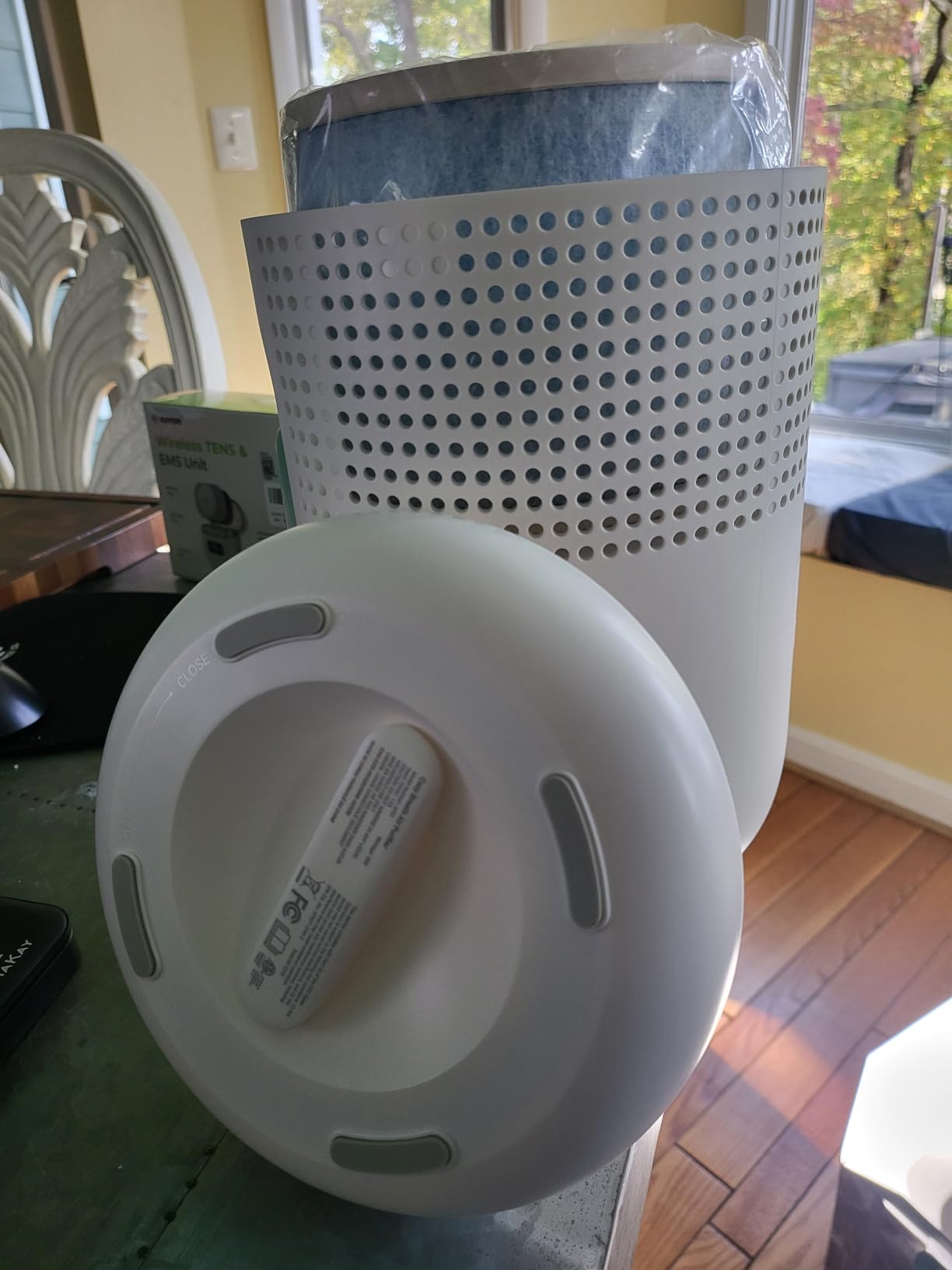 Momcozy Air Purifier for Home Bedroom Nursery, 4-in-1 Filter Baby Purifier with H13 HEPA & Carbon, Real-time PM2.5 Air Monitor, 4 Fan Speeds, 21dB Sleep Mode & Dimmable Night Light, for Home Pets Baby customer photo 2