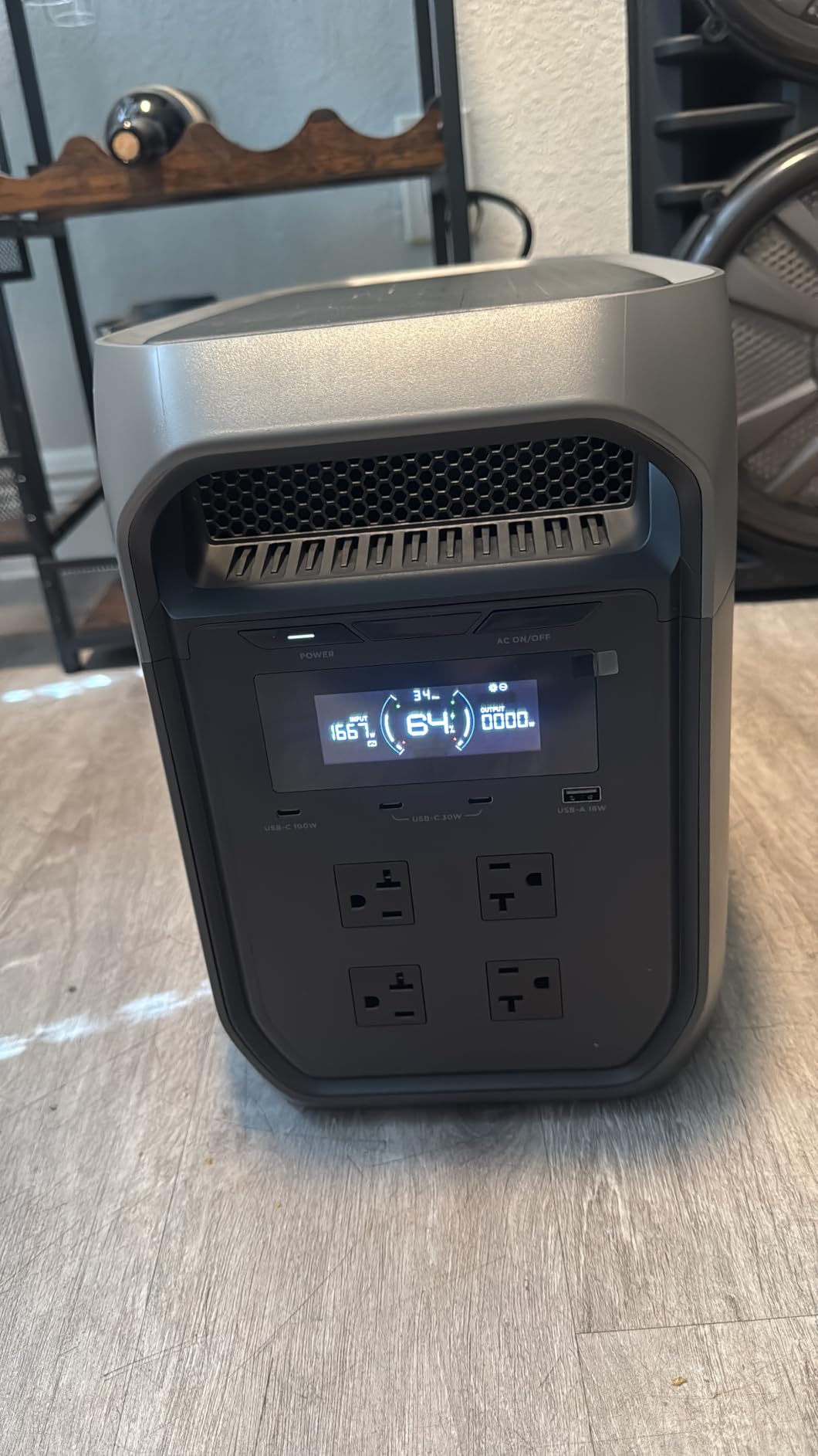 EF ECOFLOW Portable Power Station DELTA 3 Max, 2048Wh LiFePO4 Battery, Solar Generator (Solar Panel Optional), 3400W X-Boost Output, Ultra-Fast 0-80% Charging in 1.13 Hr, Home Backup & RV Camping customer photo 2