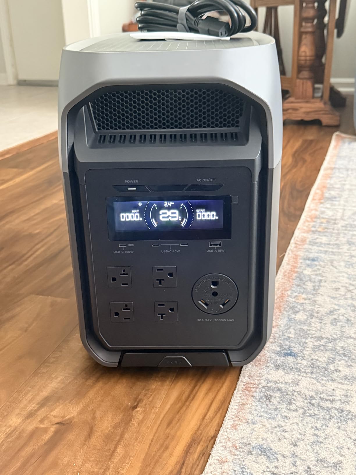 EF ECOFLOW Delta 3 Ultra Portable Power Station with 400W Solar Panel, 3072Wh LiFePO4 Battery, 3600W (Surge 7200W) Output, Solar Generator for Home Use, Camping Accessories, Emergencies & RV Backup customer photo 2