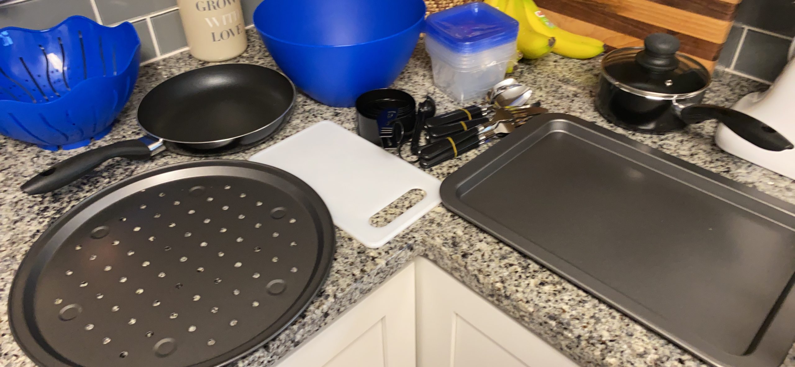 Gibson Home Helensburgh 7-Piece PFA-Free Ceramic Nonstick Carbon Steel Cookware Set - Blue Pots and Pans with Glass Lids, Saucepan, Dutch Oven, Fry Pan customer photo 2