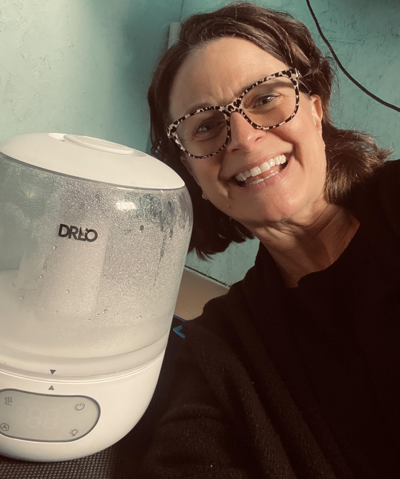 DREO Humidifiers for Bedroom, 3L Top Fill 30H & 26dB Quiet Runtime for Large Room, Cool Mist Ultrasonic Humidifier with Humidity Sensor, Night Light for Home, Baby, Nursery, Plants, New Edition customer photo 2