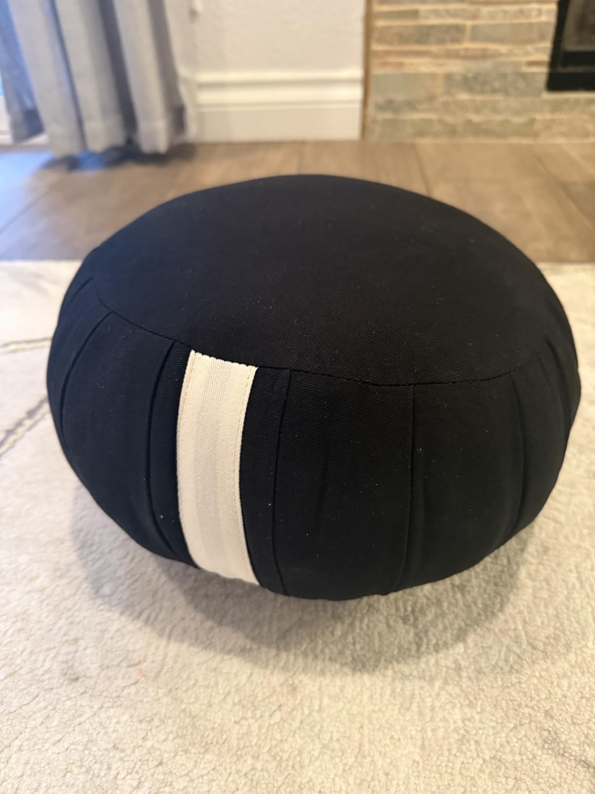 Zafu Meditation Cushion Japan Made | Authentic Zen Temple Style Zazen Seat - Firm Kapok Filling for Mindfulness, Yoga & Posture Support customer photo 1