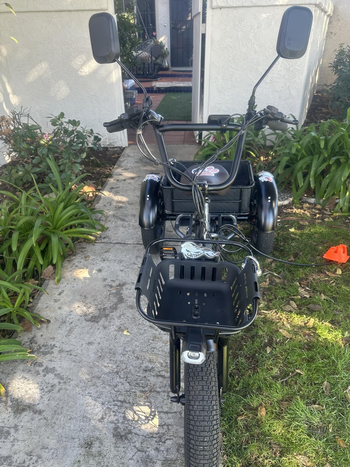 Folding Electric Tricycle for Adults 2 Seater, 20MPH 100 Miles 4