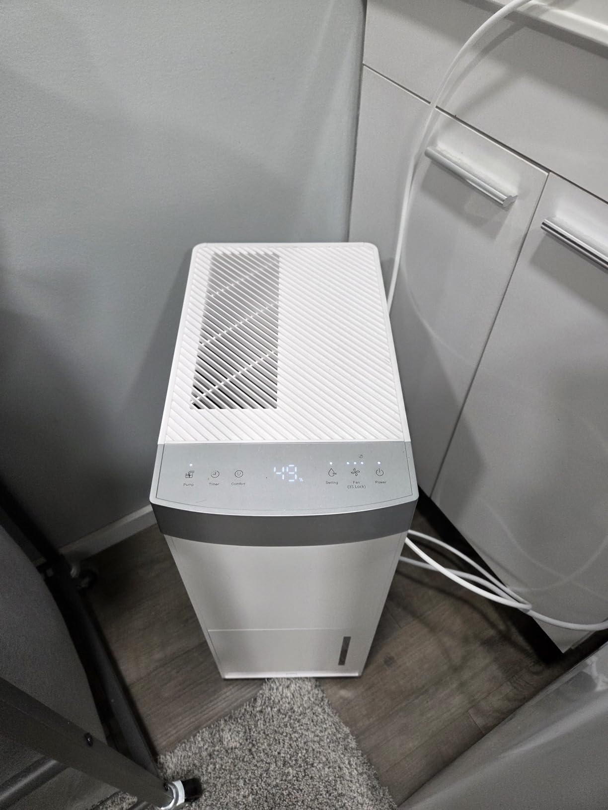 AEOCKY 4500 Sq.Ft Energy Star Most Efficient 2025 Dehumidifier with Pump, Max 80 Pint/Day Smart Compressor Dehumidifier with Drain Hose, Intelligent Humidistat,for Basement,Bedroom,Home,Bathroom customer photo 1