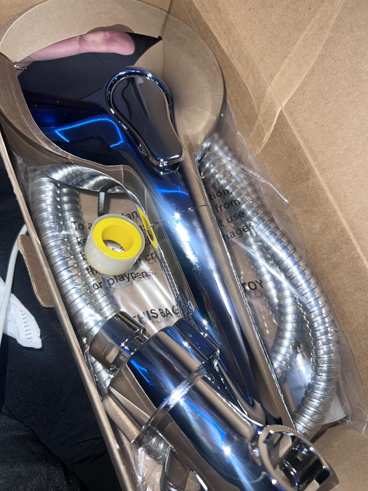 SR SUN RISE NSF Certified Filtered Shower Head with Handheld for Hard Water to Remove Chlorine High Pressure 9-Spray Setting (with Power Wash) Anti-Clog Nozzles (1 Filter, Chrome Silver) customer photo 2