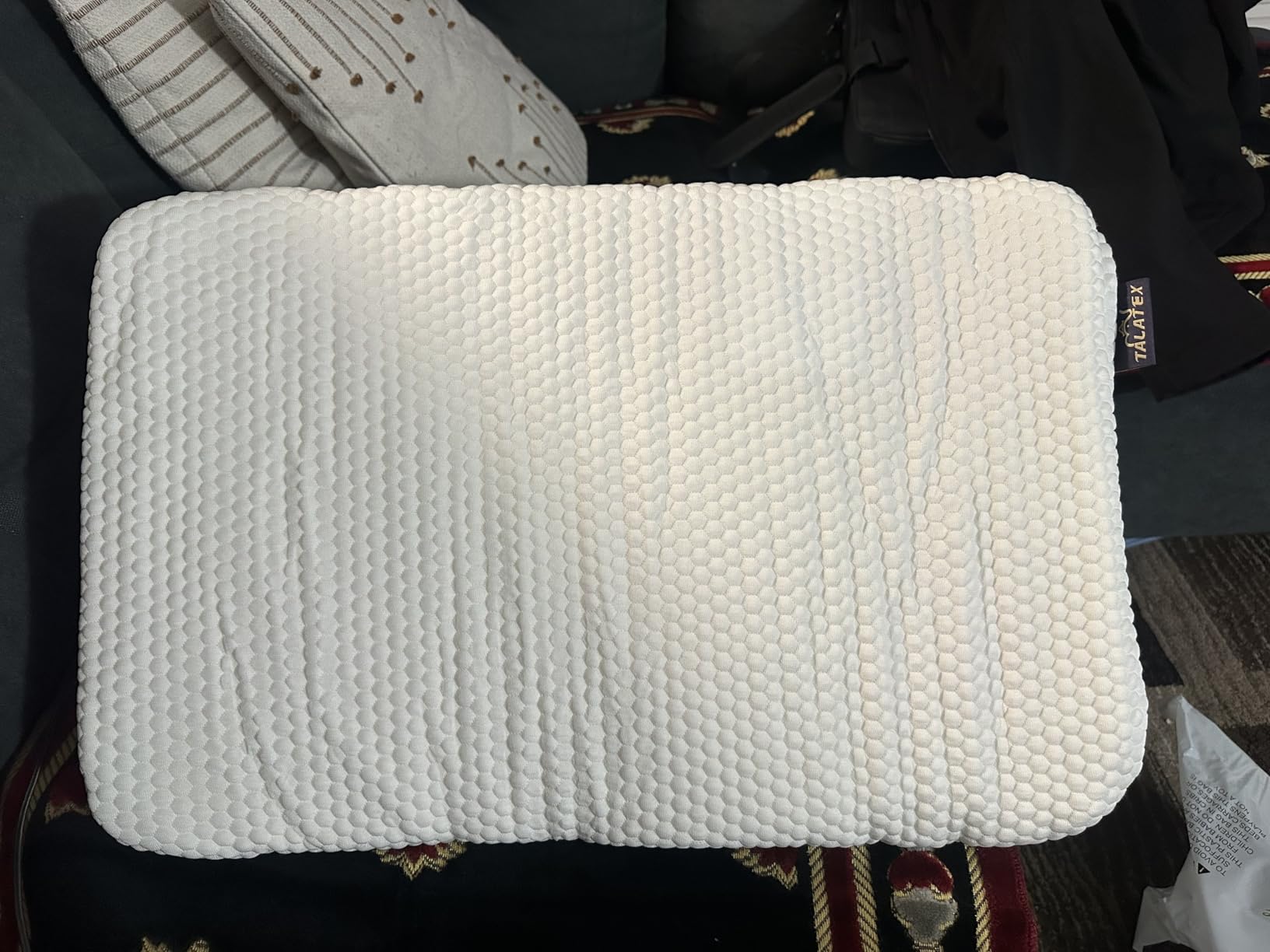 Talatex 2.7 inch Ultra Slim 100% Natural Premium Latex Pillow, Flat Ultra Thin Pillow for Stomach and Back Sleepers Helps Cervical Neck Alignment and Deeper Sleep customer photo 1