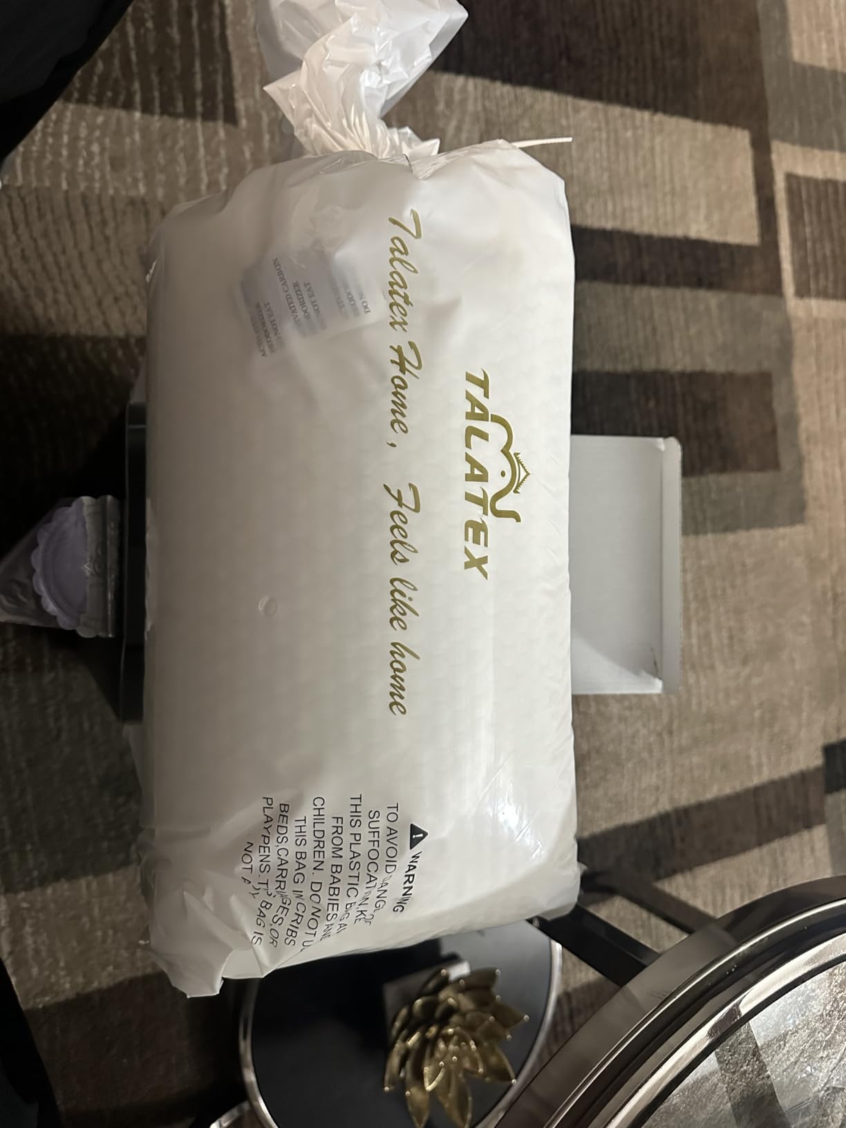Talatex 2.7 inch Ultra Slim 100% Natural Premium Latex Pillow, Flat Ultra Thin Pillow for Stomach and Back Sleepers Helps Cervical Neck Alignment and Deeper Sleep customer photo 2