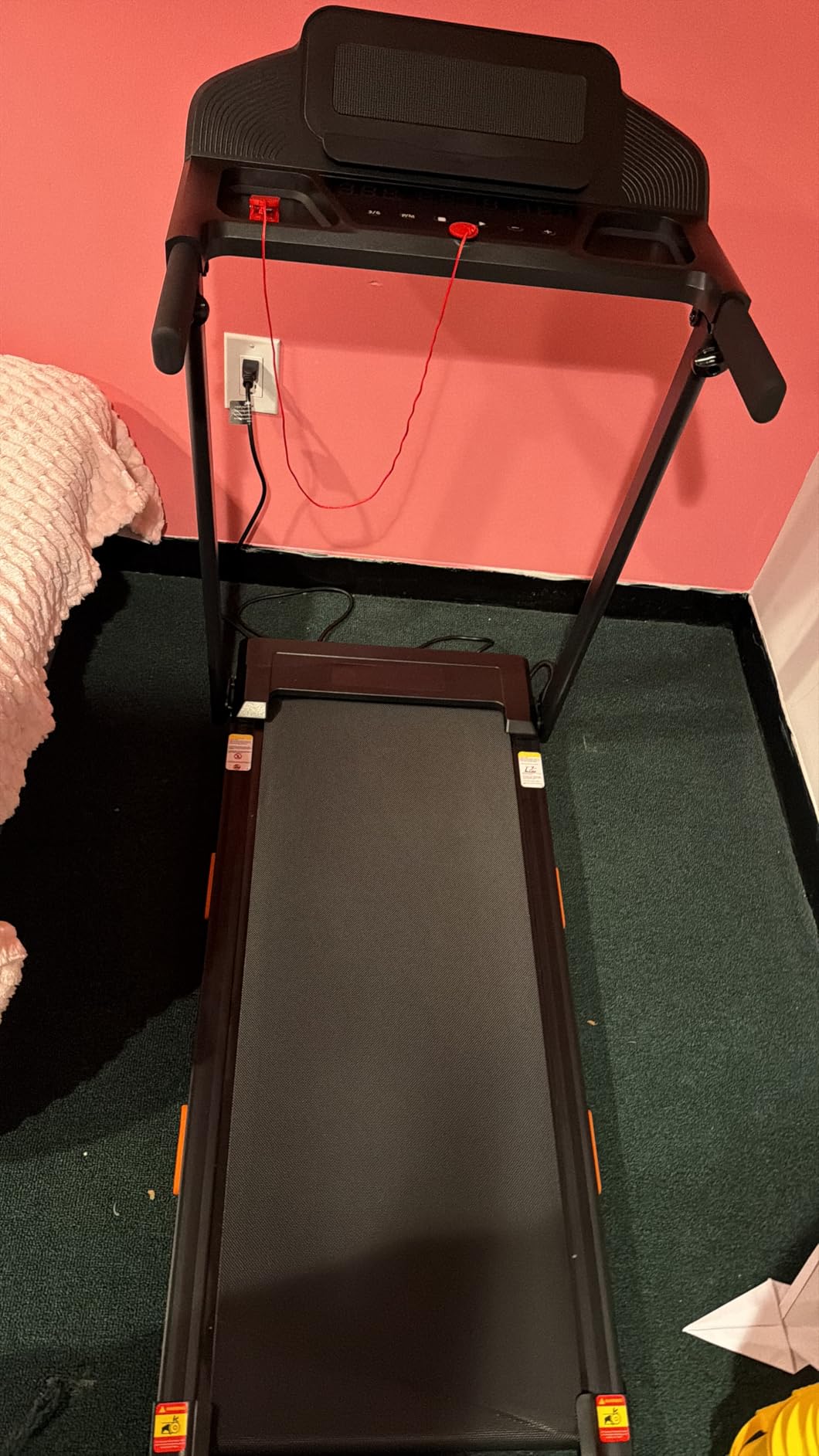 18% Incline Treadmills for Home Small, 3.0HP Foldable Walking Pad Treadmill with 3 LED Displays, Portable Treadmill Up to 400LBS Capacity, 7.5MHP customer photo 2