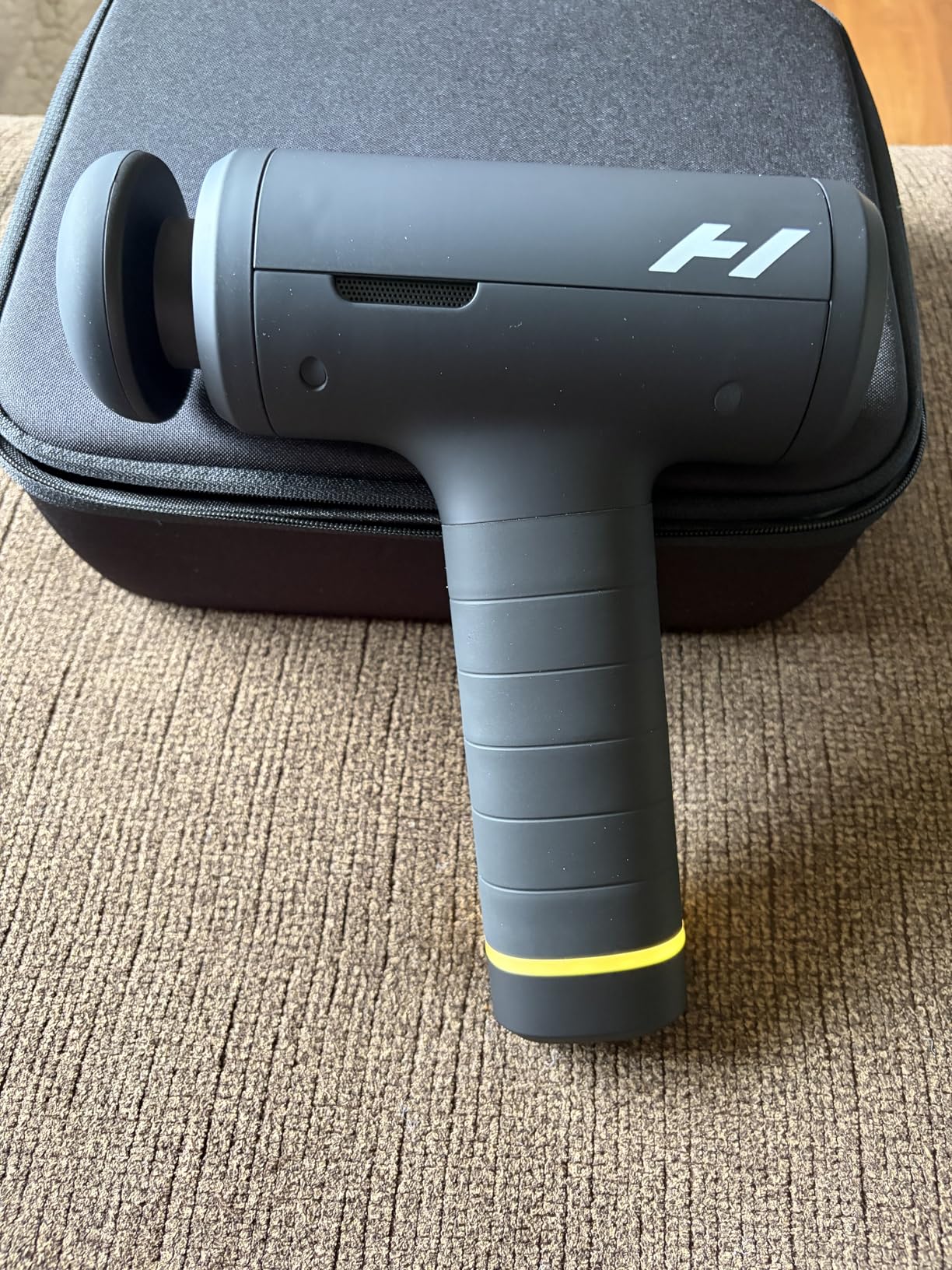 Hyperice Hypervolt 3 Pro - Professional Percussion Massage Gun with QuietGlide Technology | 6 Speeds, Pressure Sensor, Heated Head & 5 Attachments customer photo 2