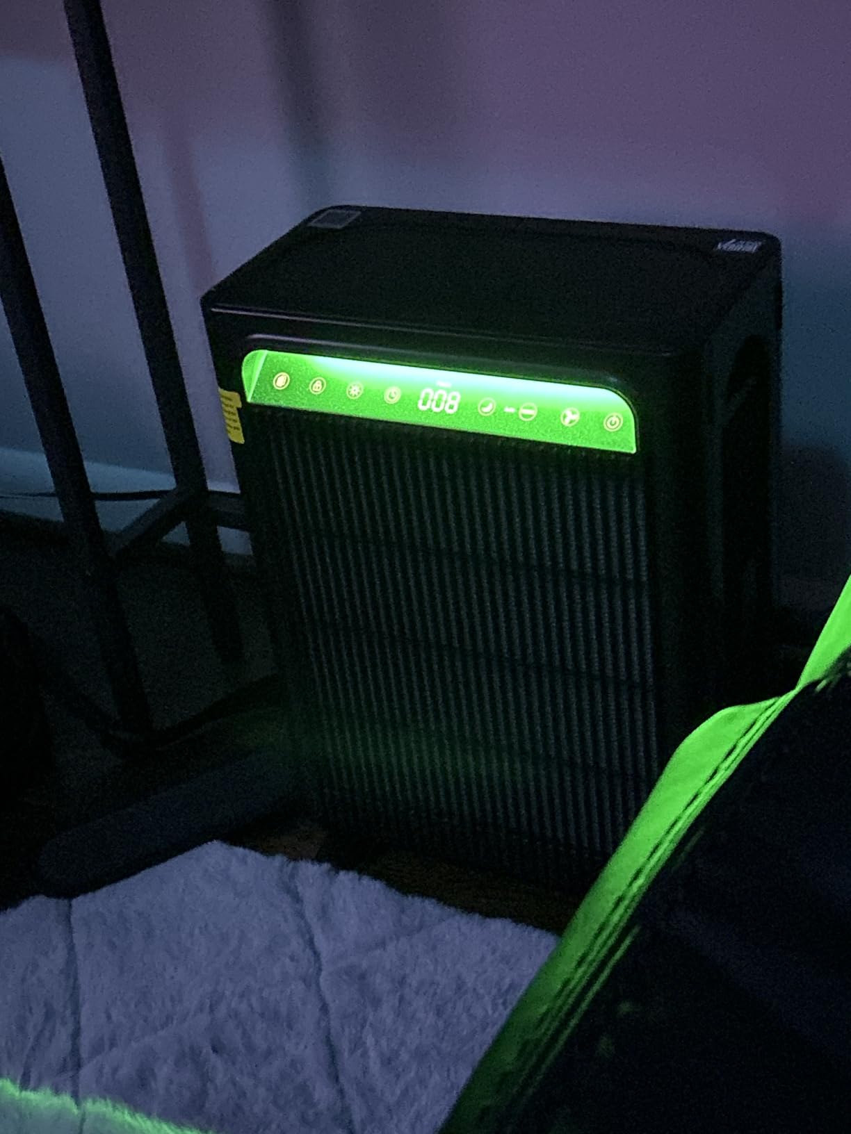 KNKA Air Purifier for Home Bedroom Large Room Up to 1,695 Ft² in 1 Hr, HEPA Air Cleaner with Washable Pre-Filter, AHAM VERIFIDE, AQI Display, ECO Mode, Pet Mode for Pets, Dust, Pollen, APH4000, Black customer photo 2