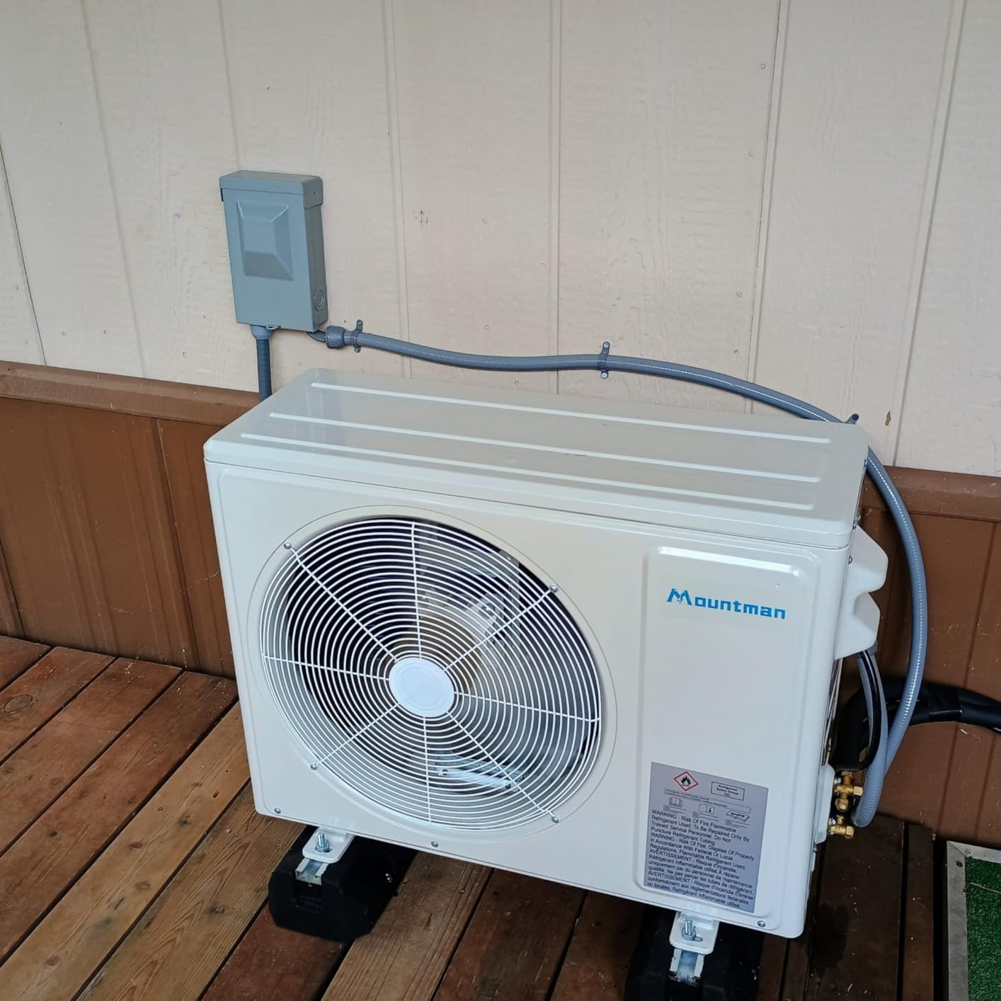 Mountman 12000BTU Mini Split AC/Heating System, 115V 19 SEER2 Energy Efficient Mini Split Air Conditioner with Heat Pump, Cools Up to 750sq.ft, Ductless Inverter AC Unit with Pre-Charged Condenser customer photo 1