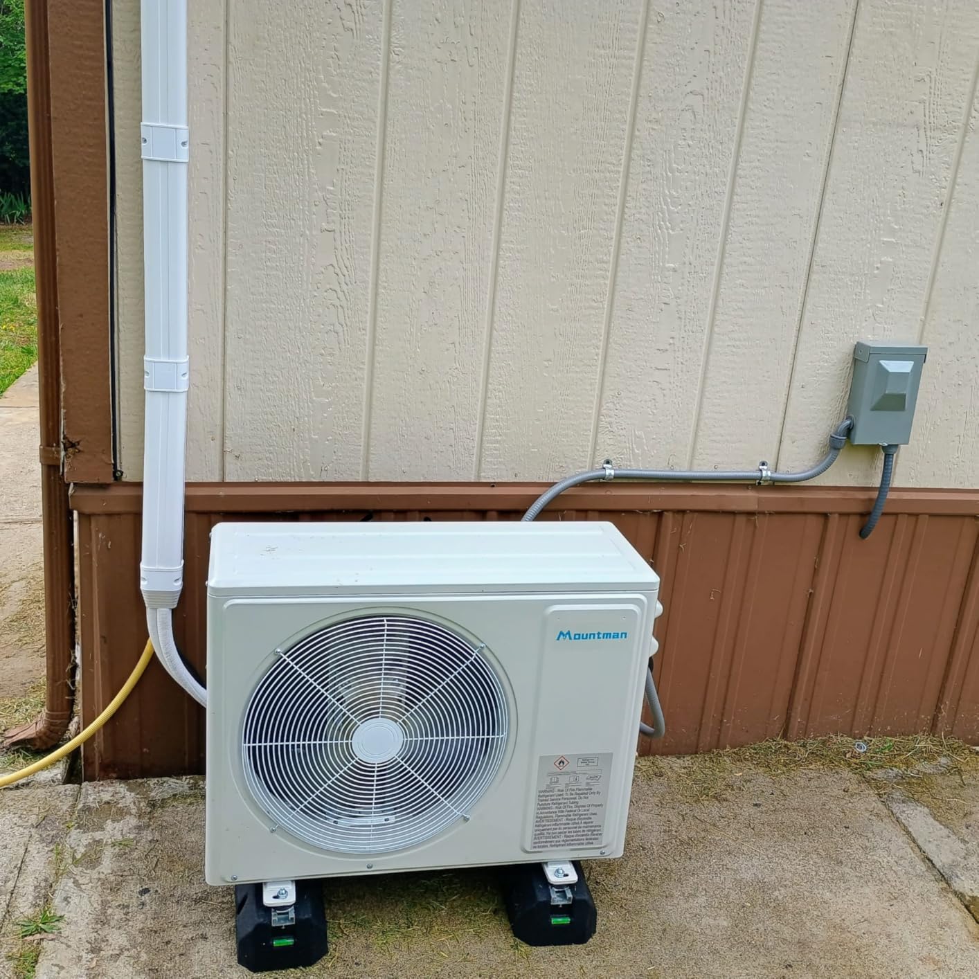Mountman 12000BTU Mini Split AC/Heating System, 115V 19 SEER2 Energy Efficient Mini Split Air Conditioner with Heat Pump, Cools Up to 750sq.ft, Ductless Inverter AC Unit with Pre-Charged Condenser customer photo 2