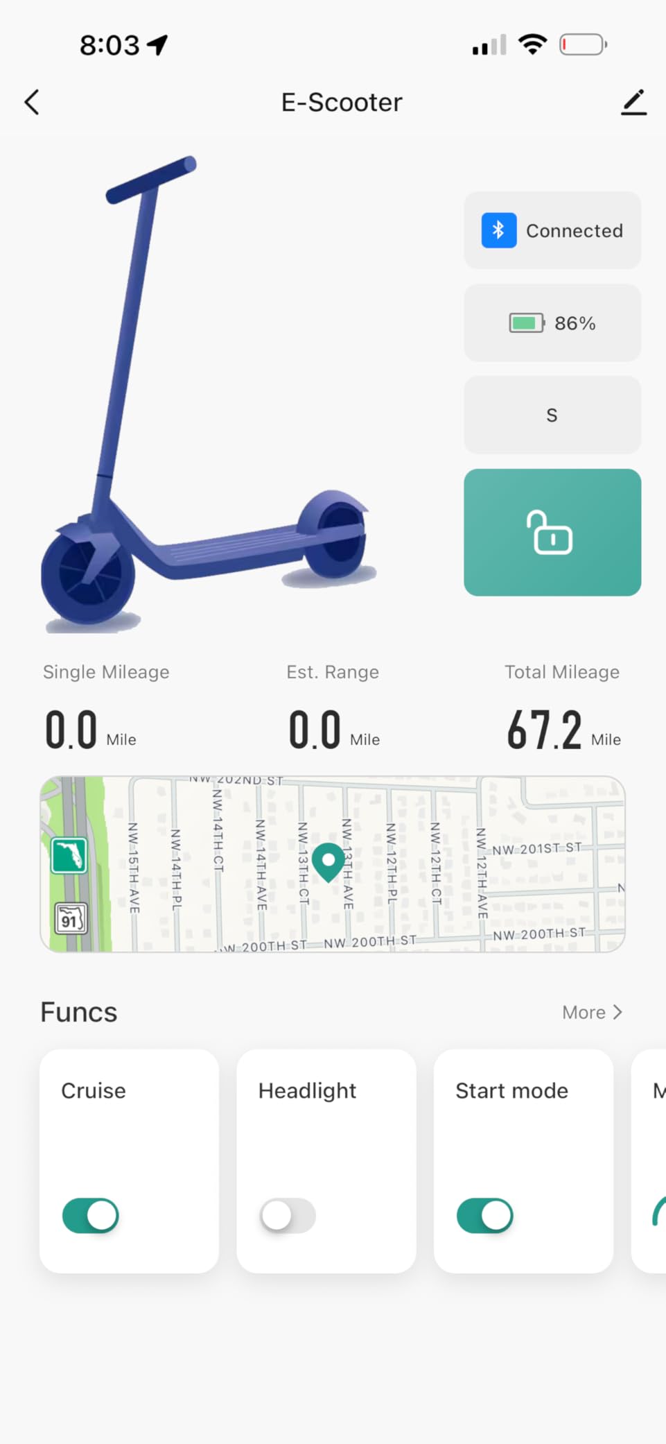 Electric Scooter, 500/350W Motor & 10