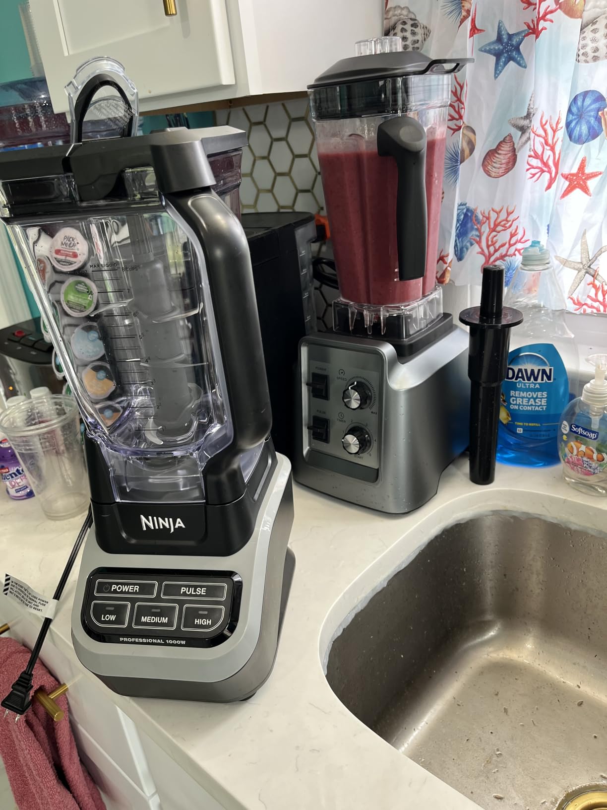 Blender, 1800W Blender with Grinder - 6-Blade Professional Smoothie Blenders for Kitchen, Crushes Ice, Self-Cleaning, 68oz & 20oz Jars Dishwasher Safe, for Baby Food, Nut Butter customer photo 1
