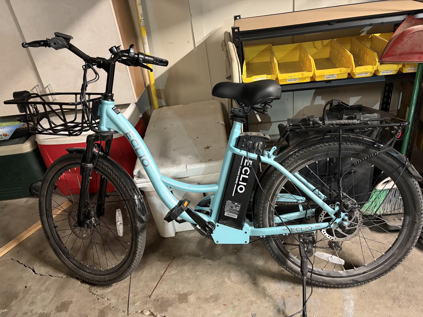 24'' Electric Bike for Adults, Peak 1000W Motor, 48V 13Ah Removable Battery 65Miles, Step Through City Cruiser Ebike, Commuter E-Bike with 7-Speed and Front Basket customer photo 1