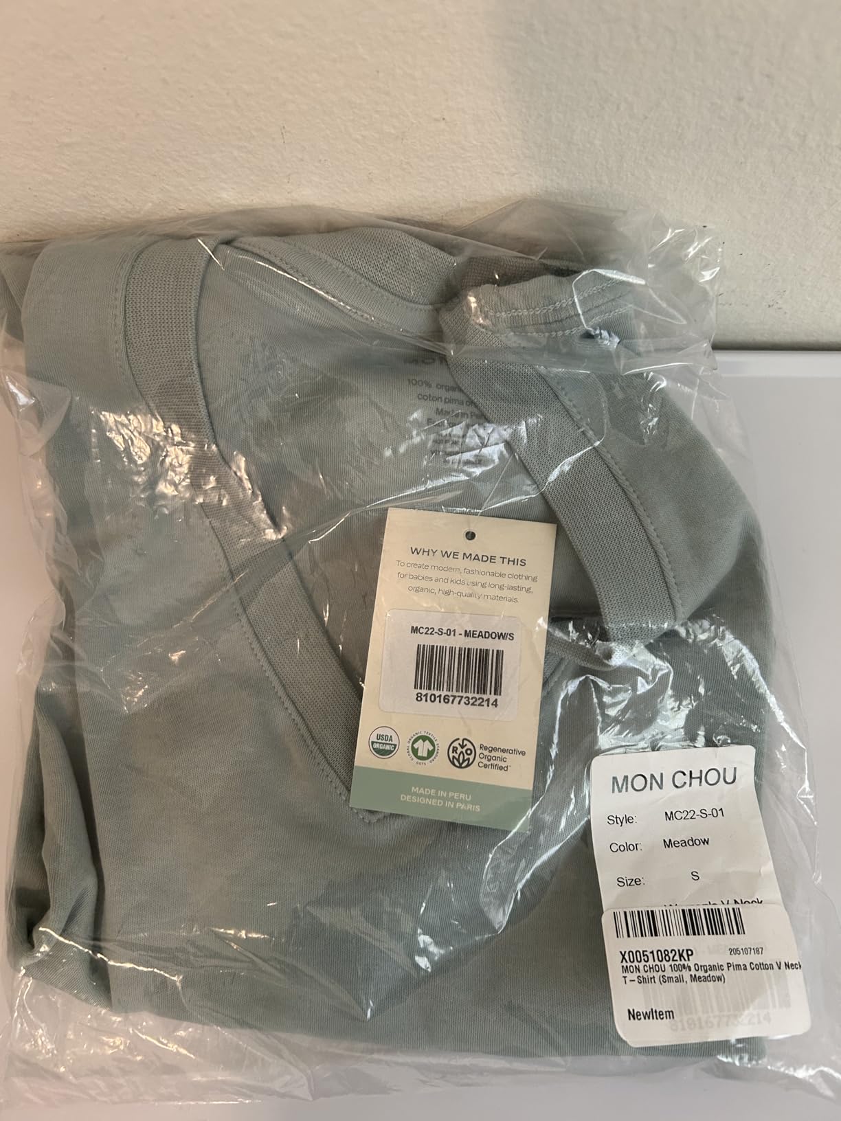 Women's 100% Organic Pima Cotton T-Shirt Buttery Soft Midweight (Not See-Through) Pre-Washed Relaxed Fit V-Neck Tee customer photo 1