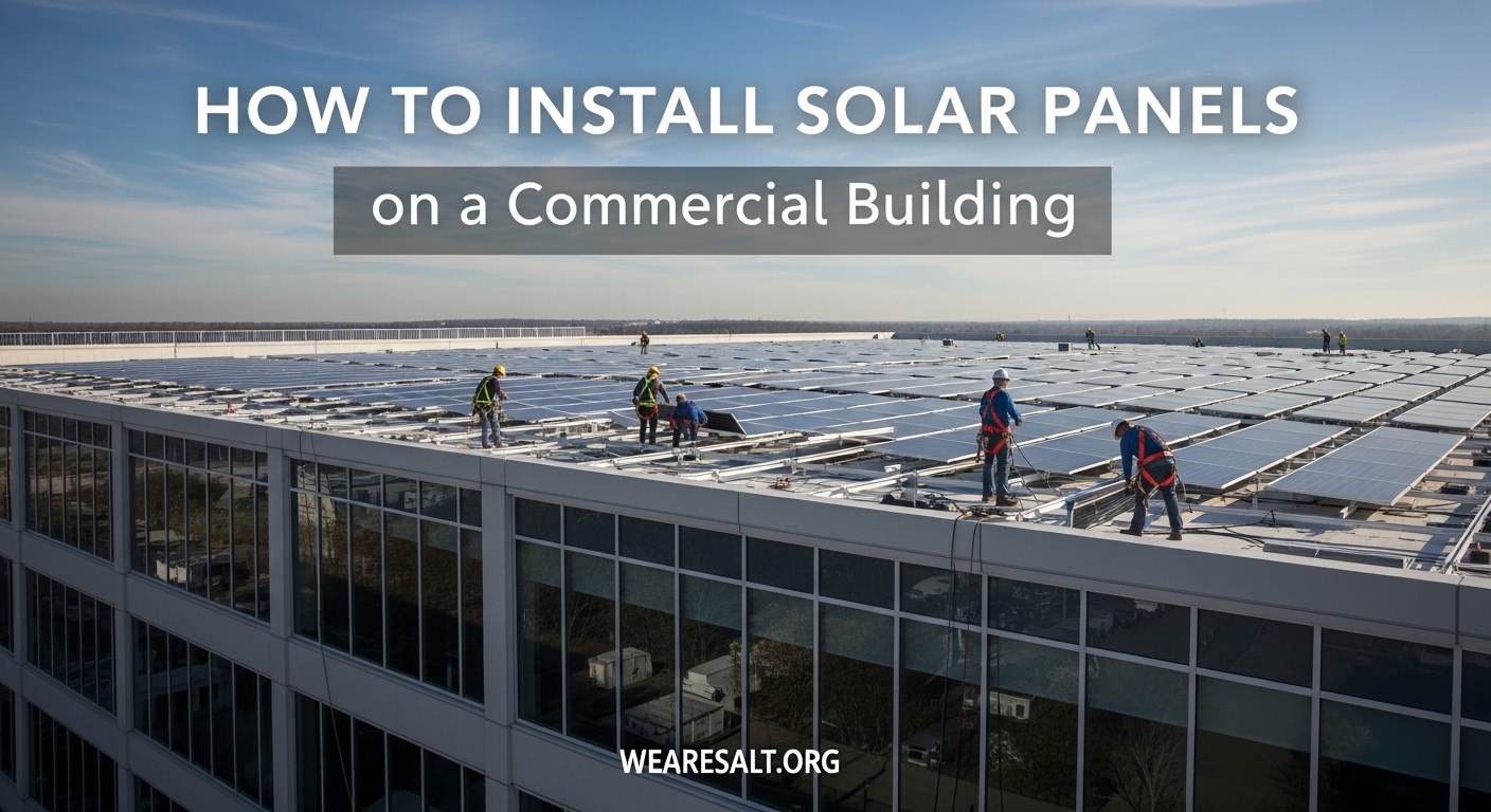 How to Install Solar Panels on a Commercial Building
