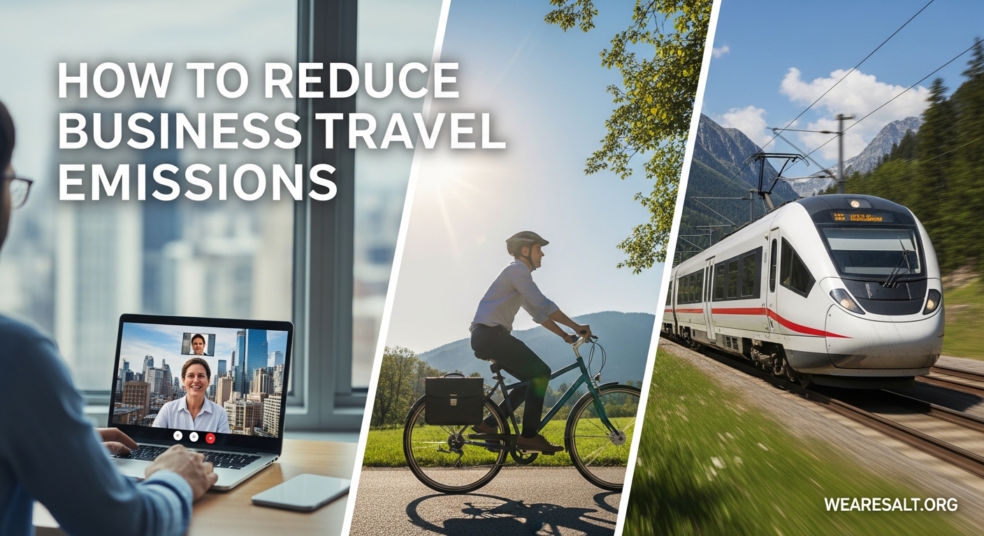 How to Reduce Business Travel Emissions