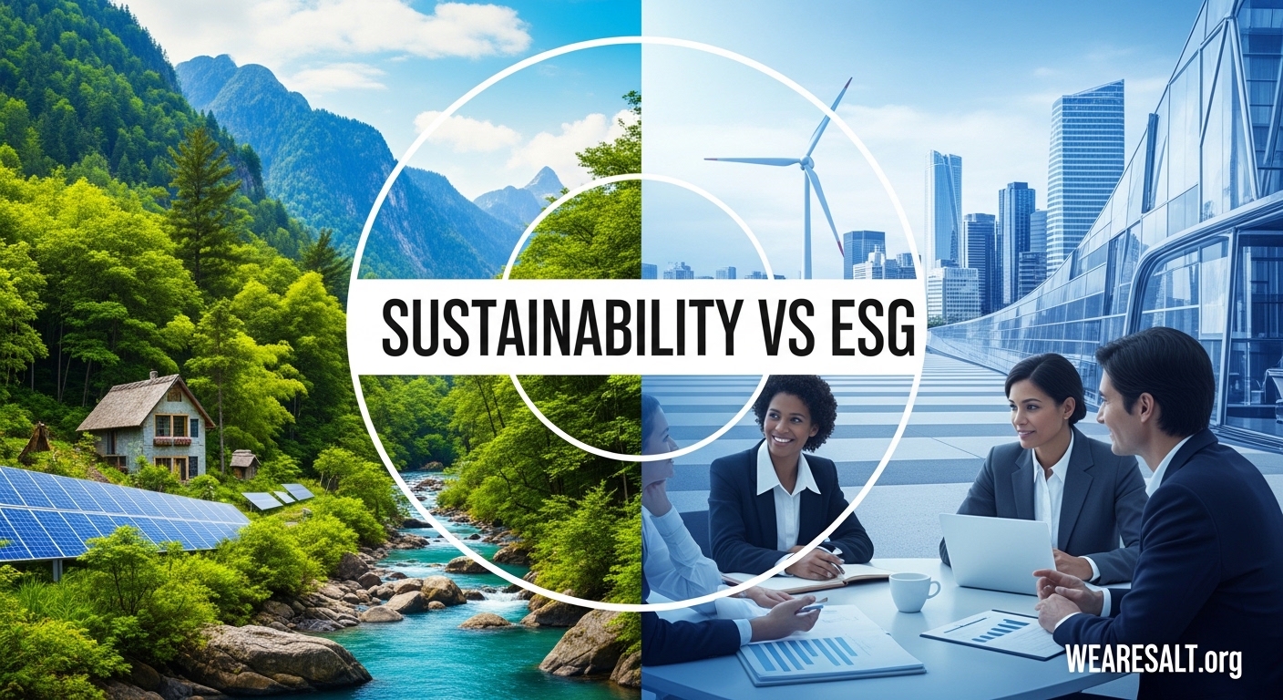 Sustainability vs ESG