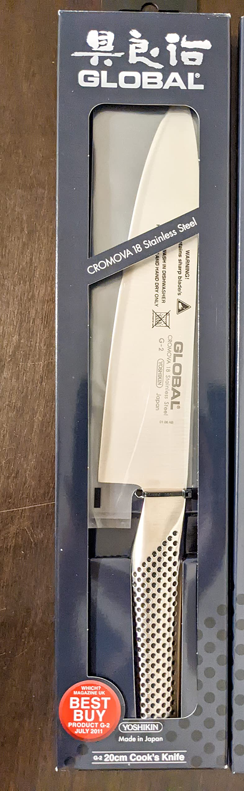 Global - 8 inch, 20cm Chef's Knife,Silver customer photo 1
